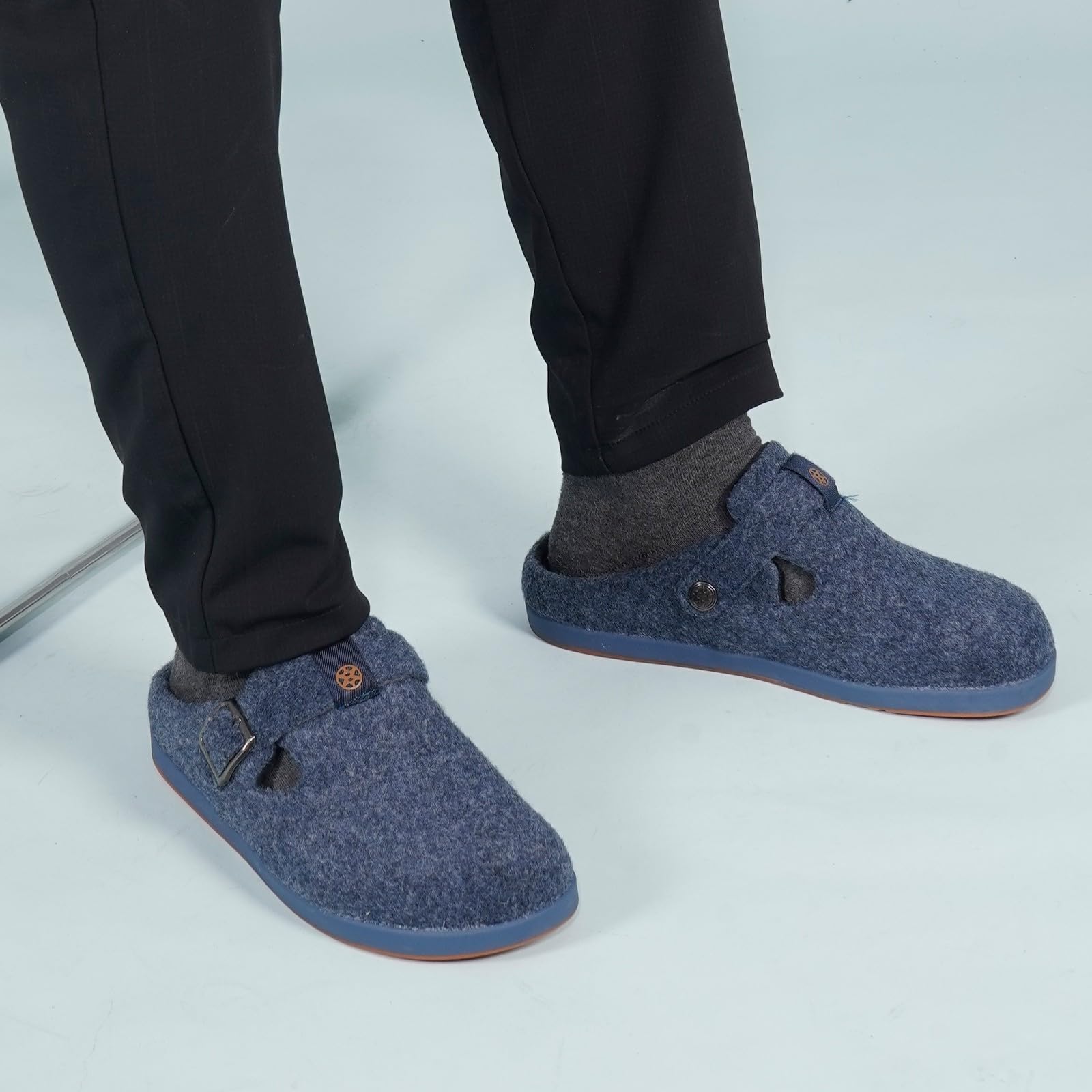 Gaatpot Pantofole Invernali da Uomo e da Donna,Zoccoli in Feltro per Indoor Outdoor,Taglia 36-46