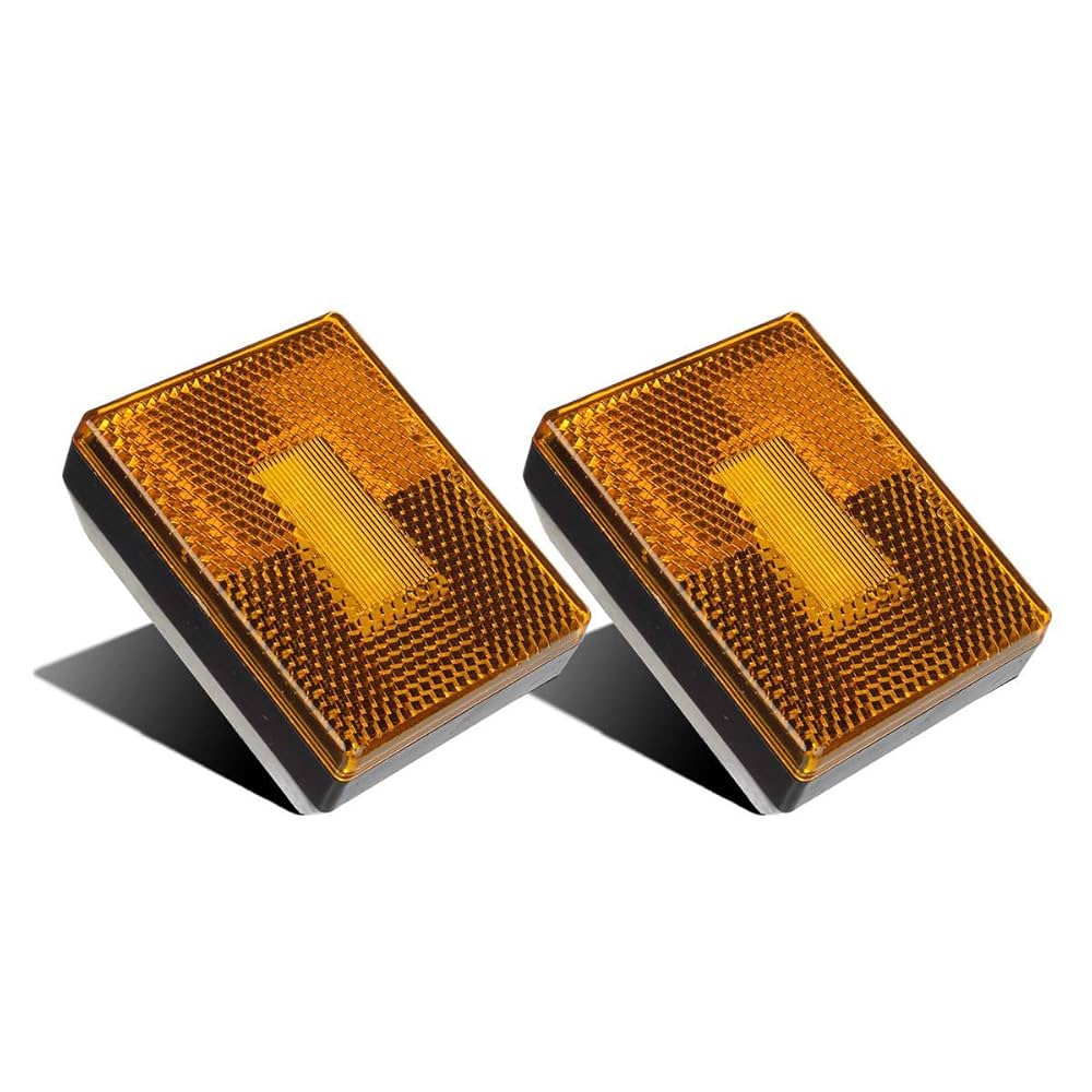 Amazon.com: Partsam (2 Amber 3 LED Square Stud Mount