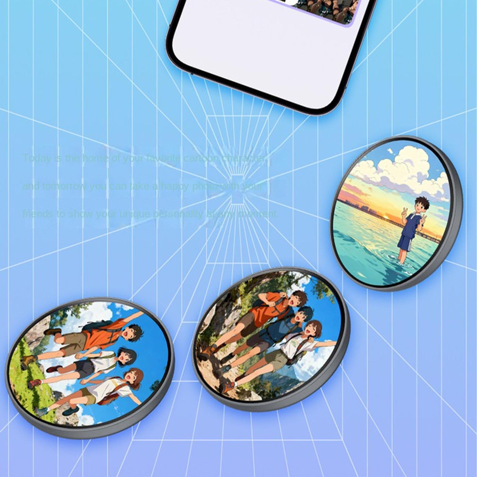 Pin de insignia digital, pantalla táctil, LED animado de alta definición con efectos de color, pin esmaltado coleccionable, accesorio divertido de moda para anime, cómic, concierto, música, escuela