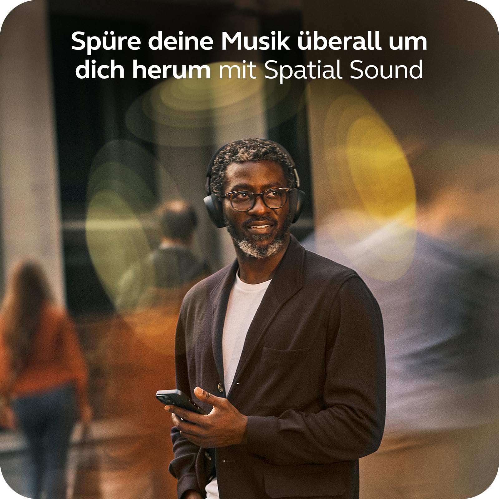 Jabra Evolve3 75 On-Ear Bluetooth Headset kabellos mit Mikrofon für Büro, USB-C, KI-Sprachanruf, Erweiterte Aktive Geräuschunterdrückung, 22h Akku, MS Teams Zertifiziert, Schwarz