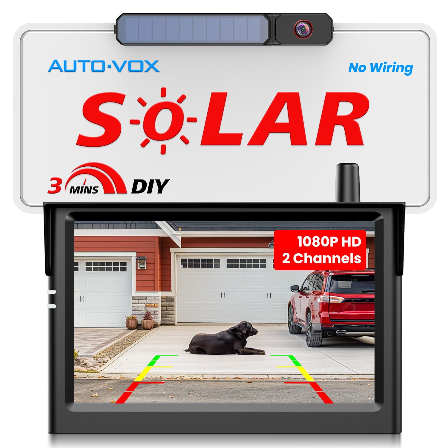 AUTO-VOX Solar Wireless Backup Camera
