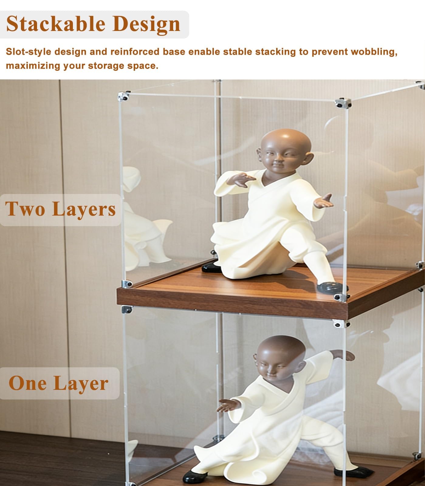 Helder Acryl Display Kast Grote, Lange, Stapelbare Acryl