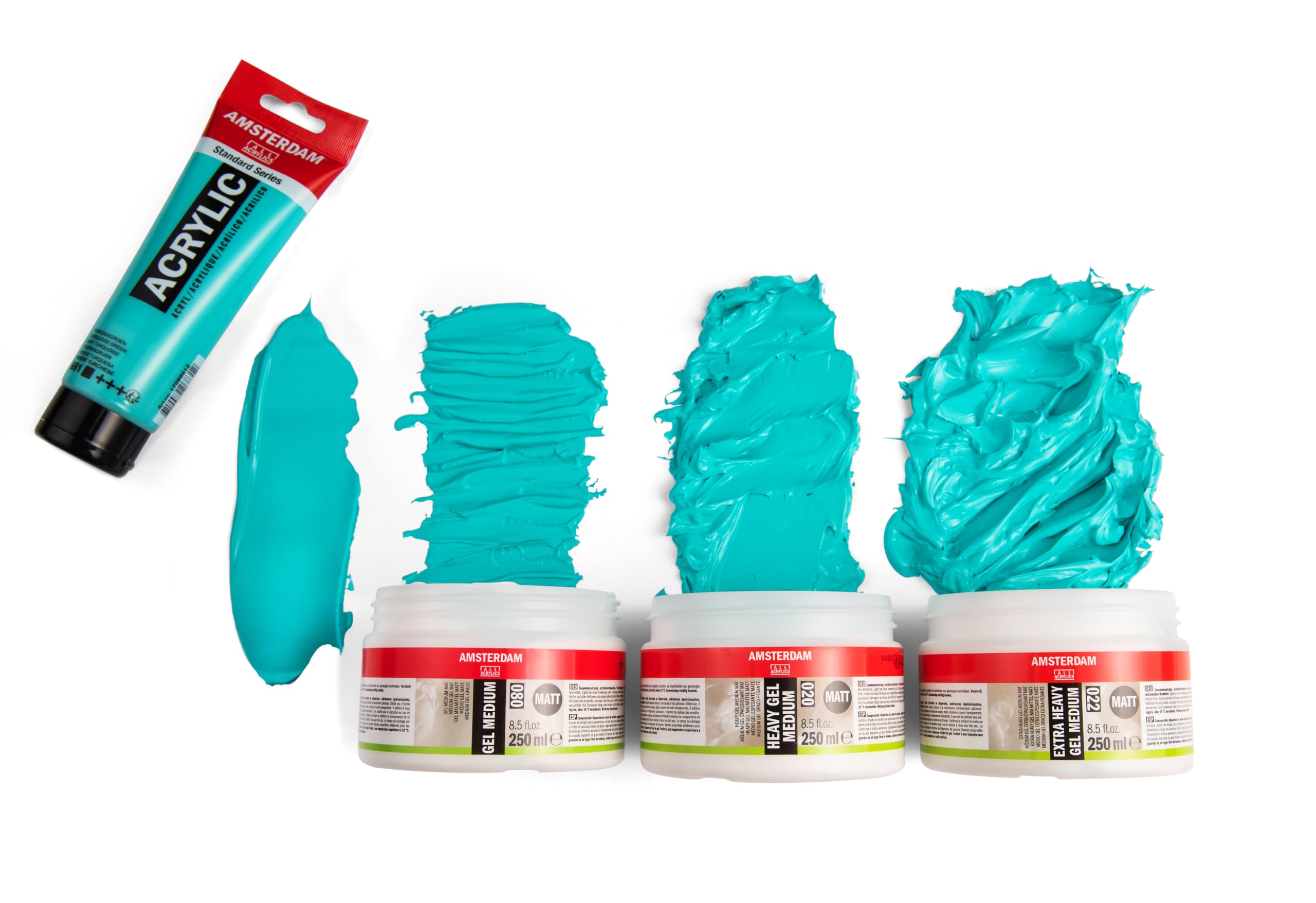 Amsterdam-Gelmittel - Extra schweres Gelmedium Matt 022-1000 ml Tiegel - Verbessert die Acrylstruktur - für Mischtechnik geeignet