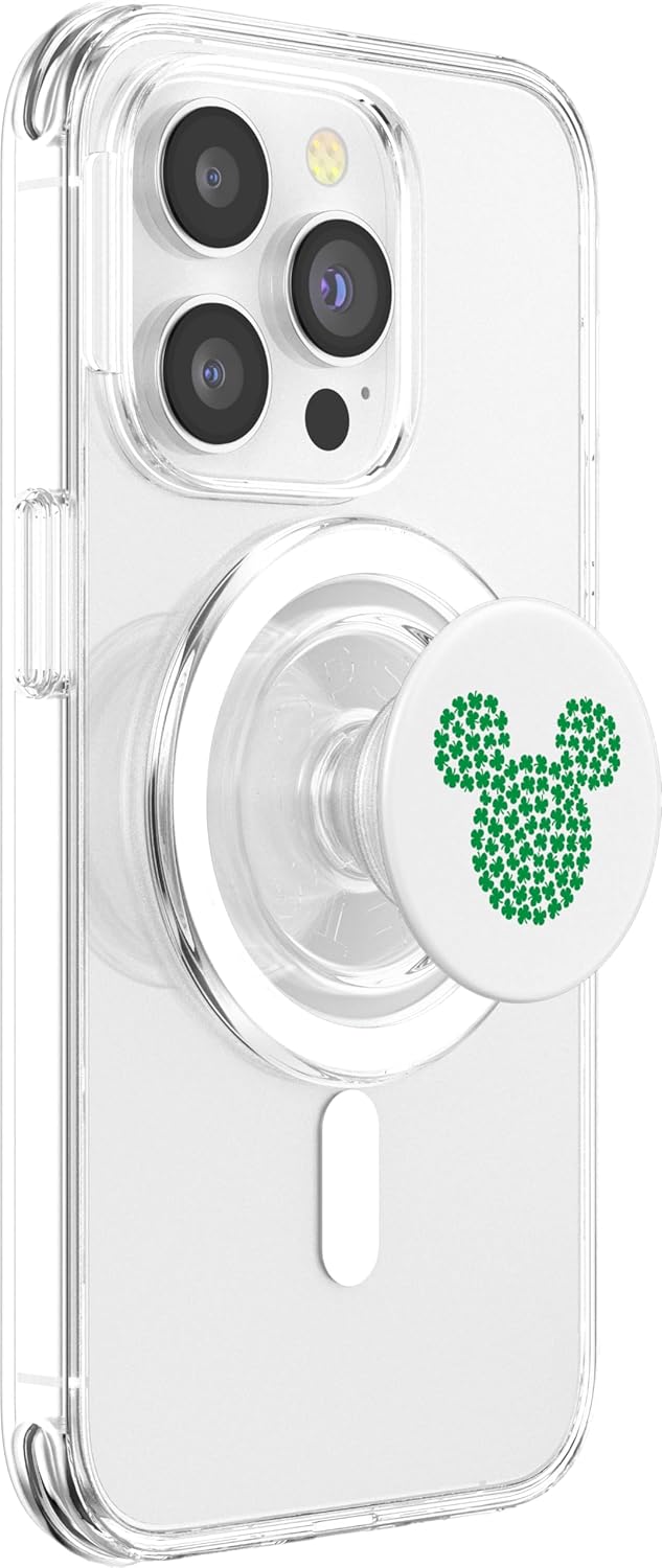Disney Mickey Mouse Shamrock St. Patrick's Day PopSockets MagSafe PopGrip for iPhone