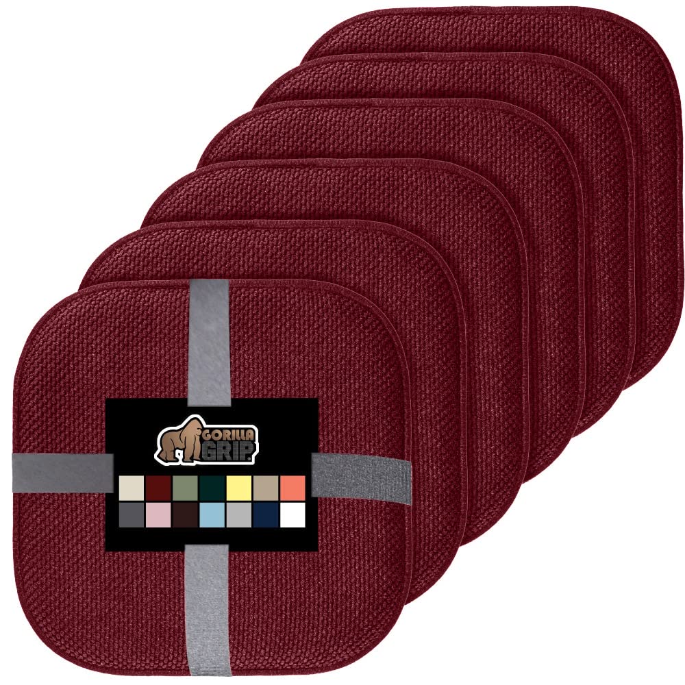 Gorilla Grip Memory Foam Chair Cushions, Comfortable Pads for Dining