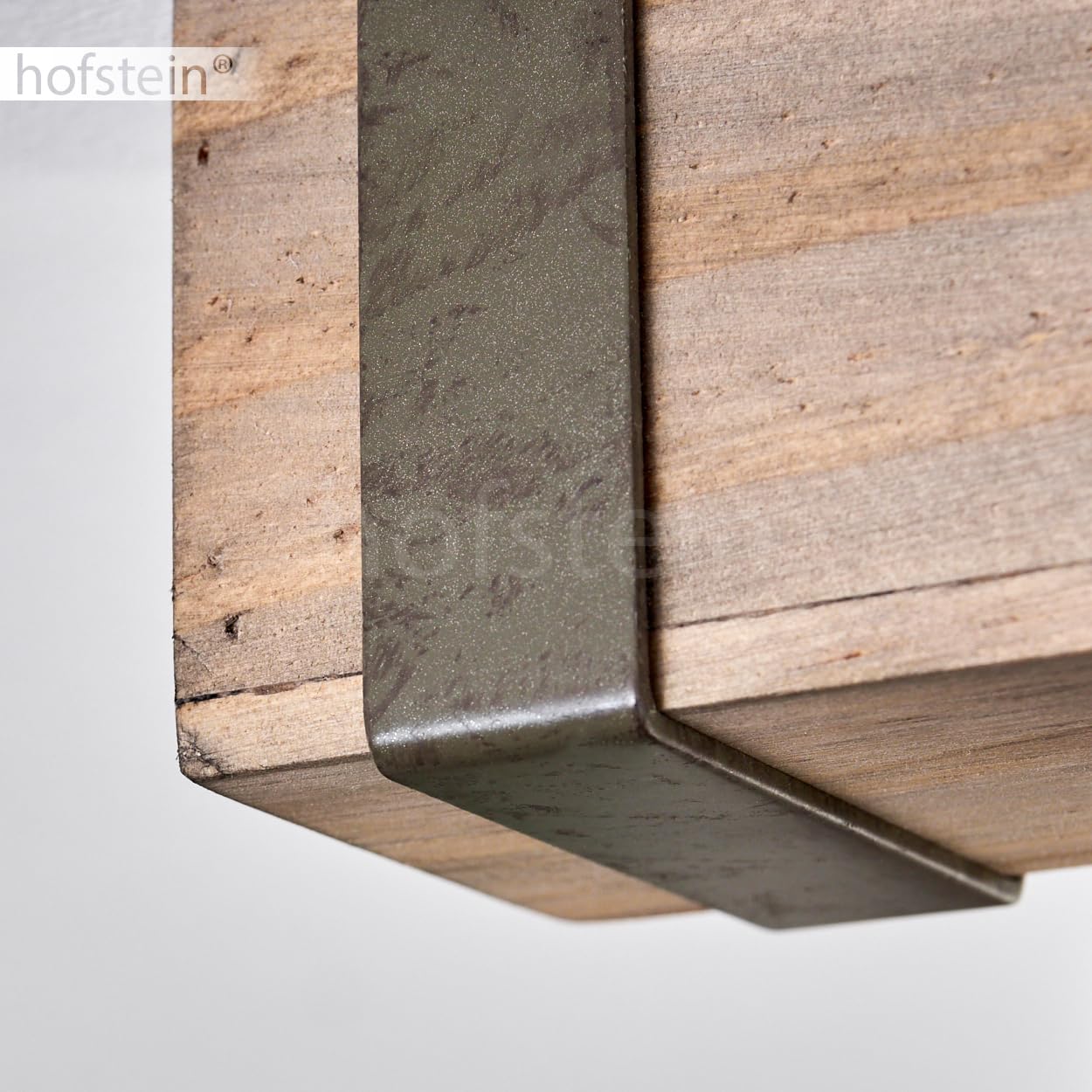 Deckenleuchte Pehefito, moderne Deckenlampe aus Metall/Holz in Grün-Grau/Natur, Deckenleuchte im Industrial Design mit verstellbaren Schirmen, 3-flammig, 3 x GU10 ohne Leuchtmittel