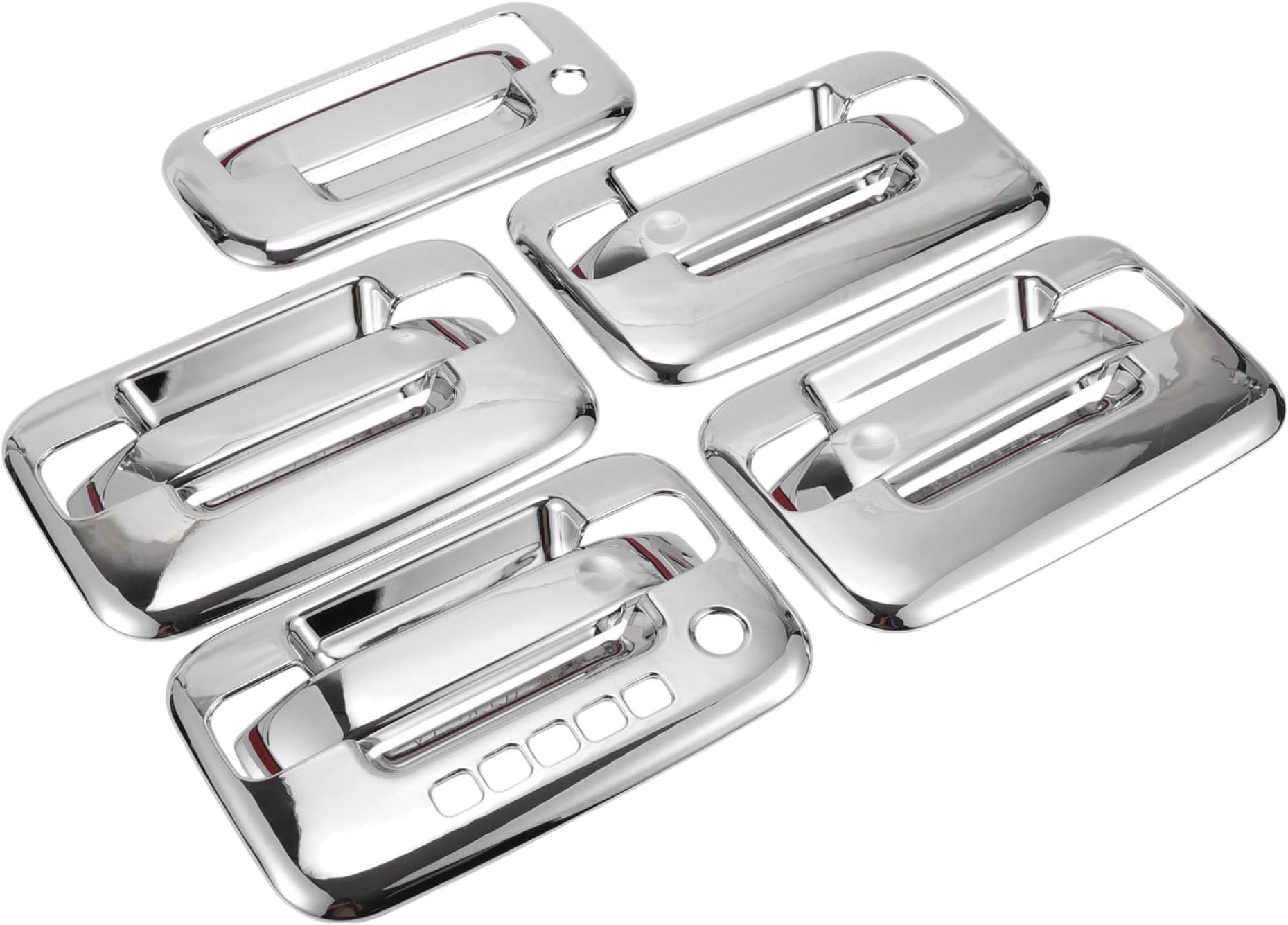 1 Set Tailgate Door Handle Cover Outside Door Handle Cover for Ford F-150 2004-2014 Door Handle Bowl Cover ABS with Smart Key Holes Keypad