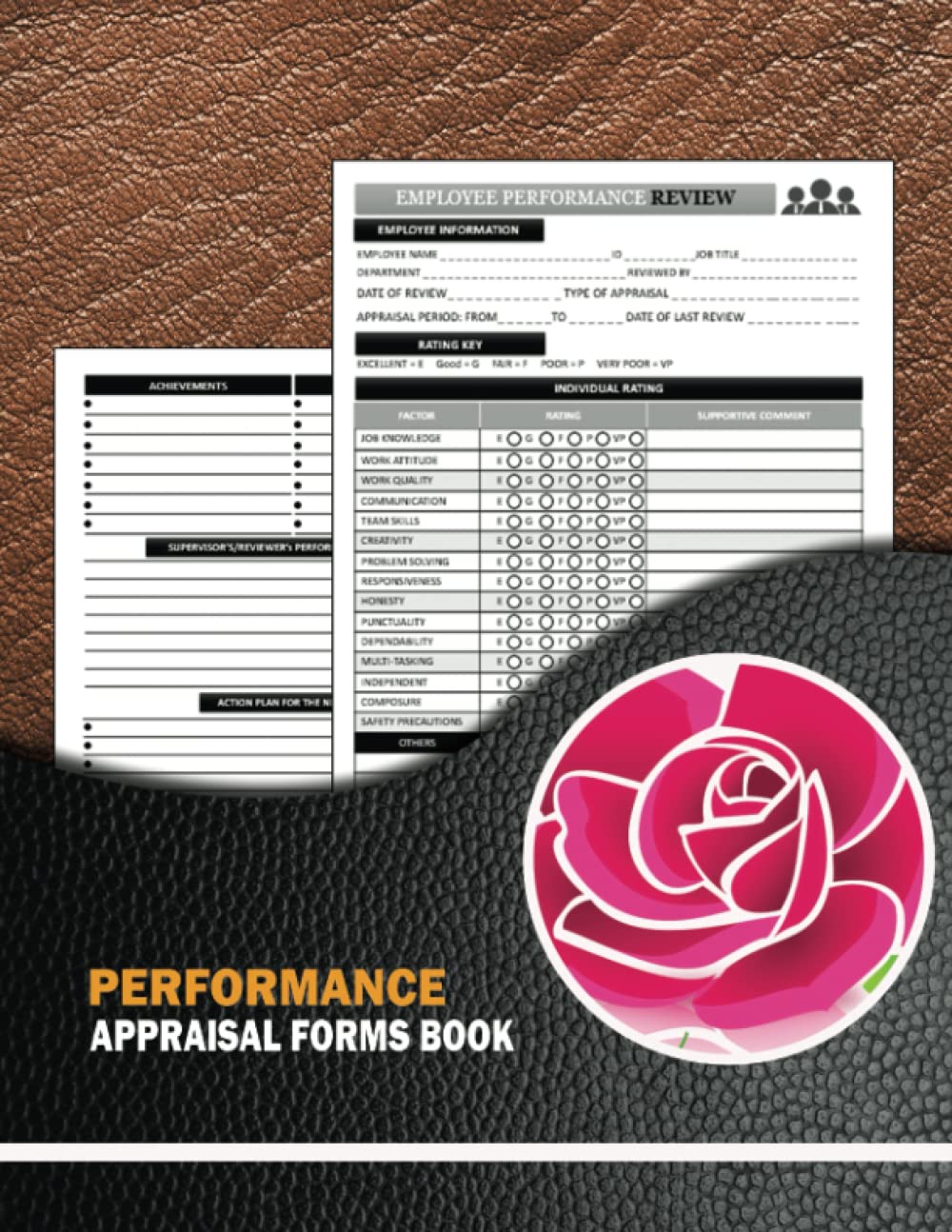 Performance Appraisal Forms Book: Employee Performance Review and Evaluation Log Book. Track Up To 15 Work Qualities + Extra 4.