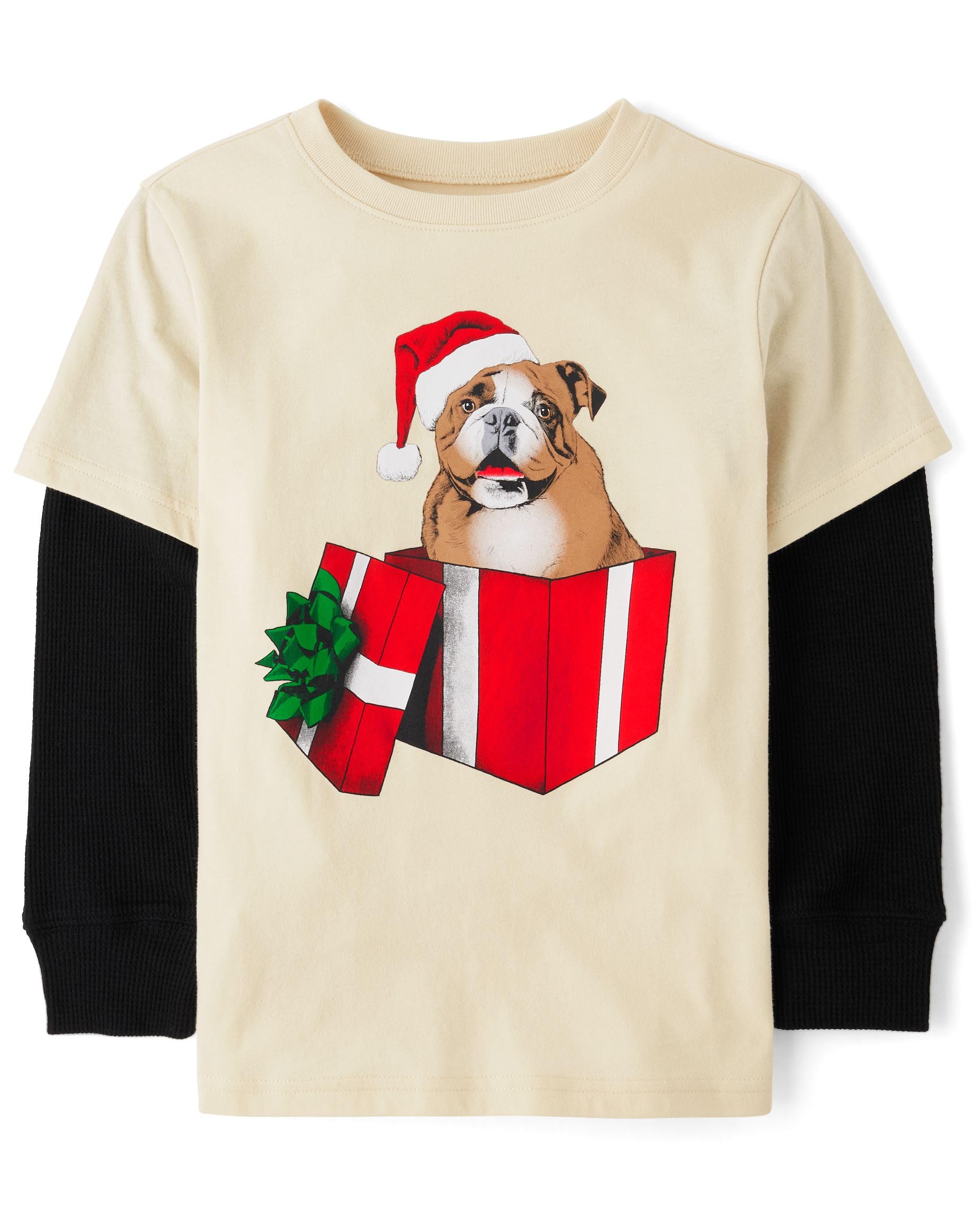 The Children's Place Boys' Long Sleeve Graphic Layered T-Shirt