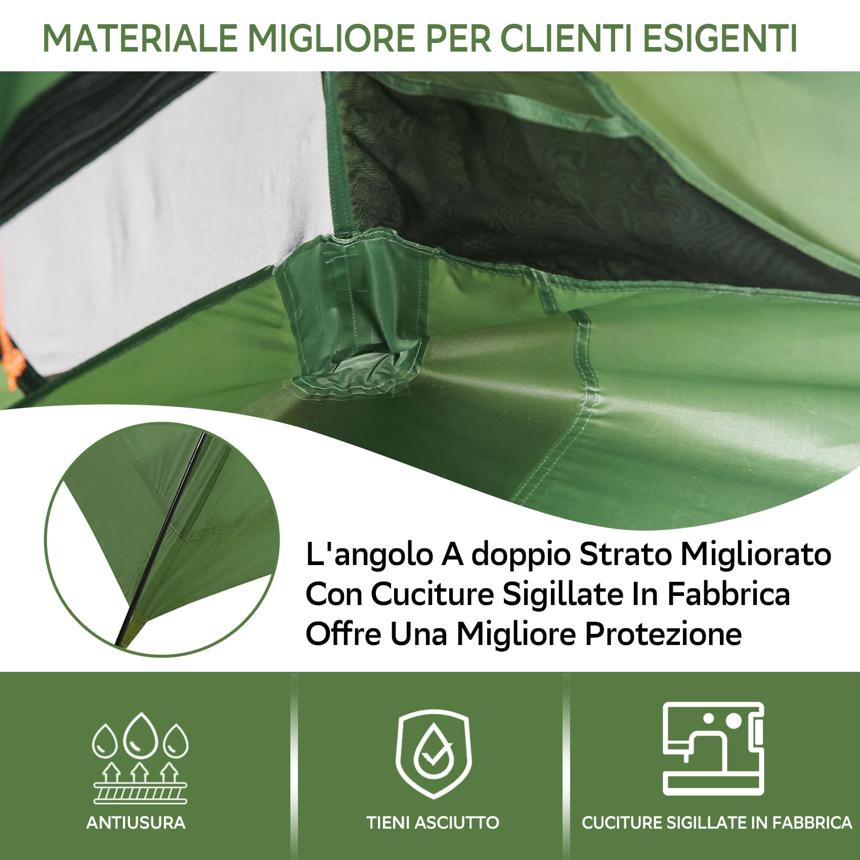Clostnature Tenda da Campeggio per 2/3/4 Persone - Tenda da Esterno Impermeabile per 2/3/4 Uomo, Tenda da Trekking Ultraleggera, Tenda Compatta con Dimensioni ridotte, Gite in Spiaggia, Festival