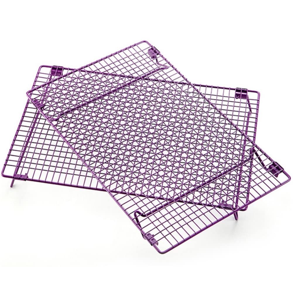 Baking Cooling Rack, Stainless Steel Oven Cooling Nets Baking Bread Drying Roasting Rack, Durable, Easy Clean, 16.5 x 11.5 x 2 inches