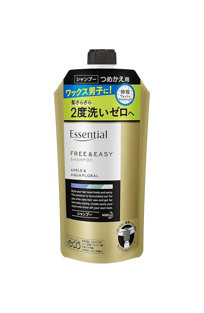 花王 エッセンシャル フリー&イージー シャンプー つめかえ用300ml 18個 花王 エッセンシャル フリー&イージー シャンプー つめかえ用300ml 18