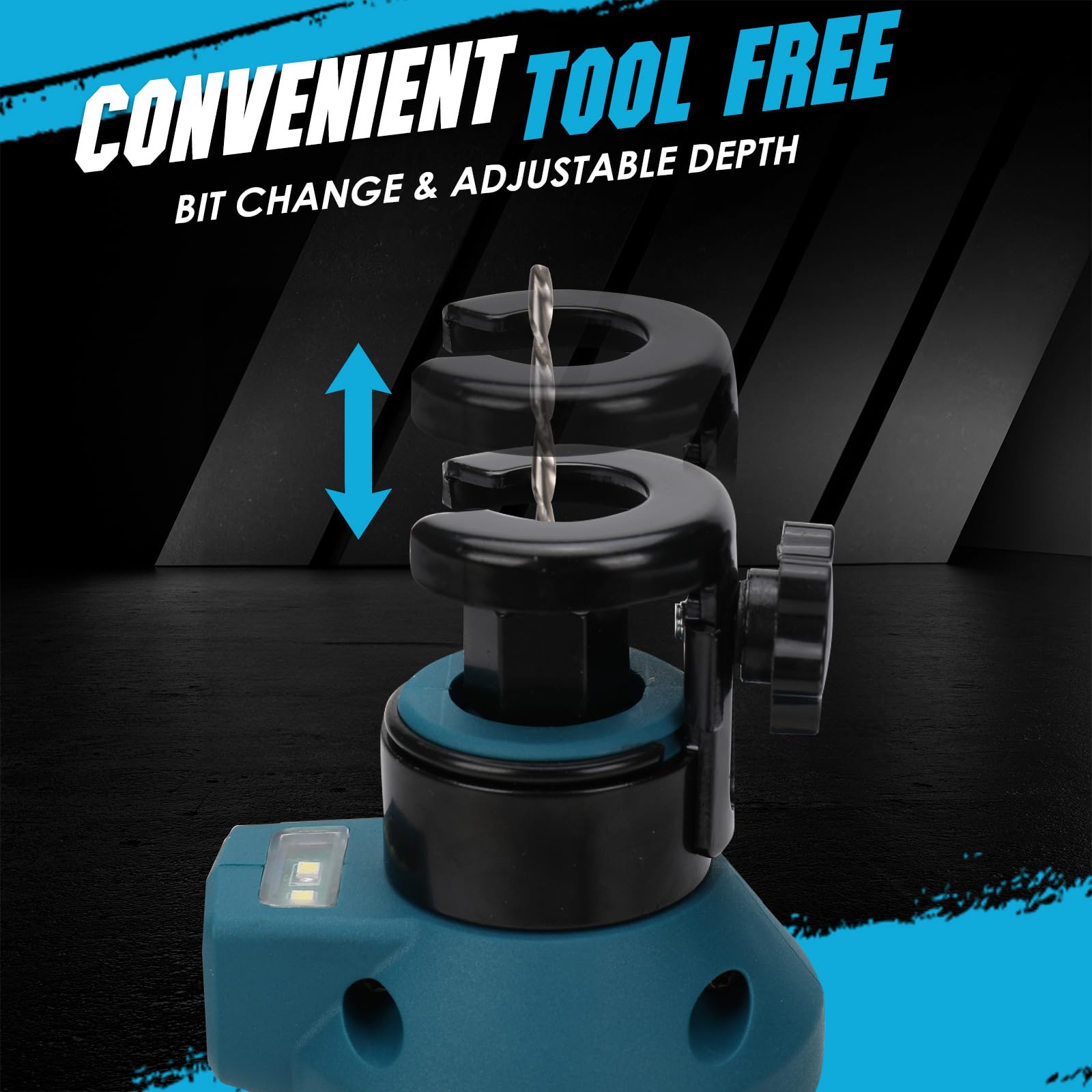 Taglierina per cartongesso senza fili per batteria Makita 18 V LXT, sega da taglio senza spazzole, 32000 giri/min, regolazione della profondità senza attrezzi con luce LED, per tagliare su una varietà