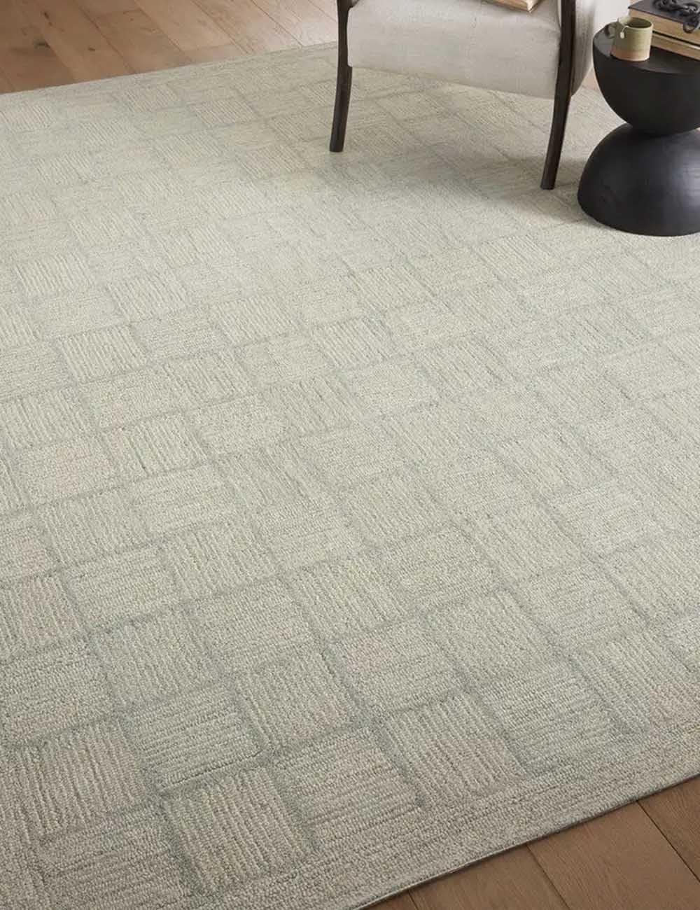 Hand-Tufted Wool Large Carpet for Living Room 12x15 feet Loop Pile Anti Shedding Carpet & Rugs for Bedroom & Hall