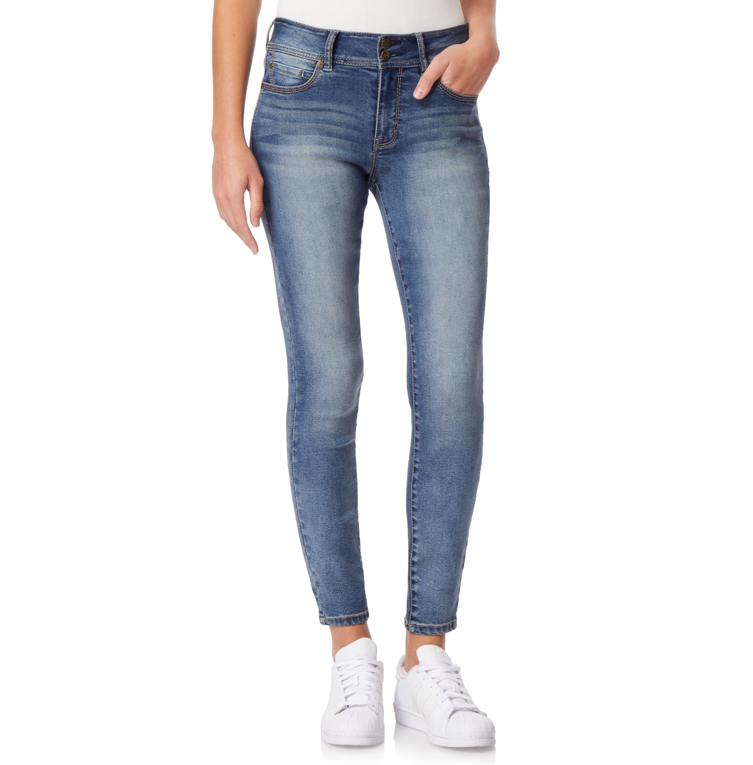 WallFlower Women's Instasoft Ultra Fit Stretch Skinny Jeans, Lucy, 3