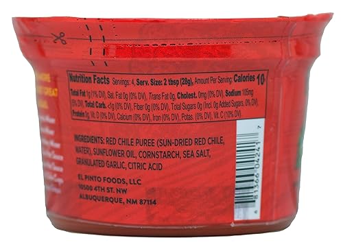 Miniatura 4 de El Pinto Salsa de chile rojo de Hatch mediana (4 onzas, paquete de 6)