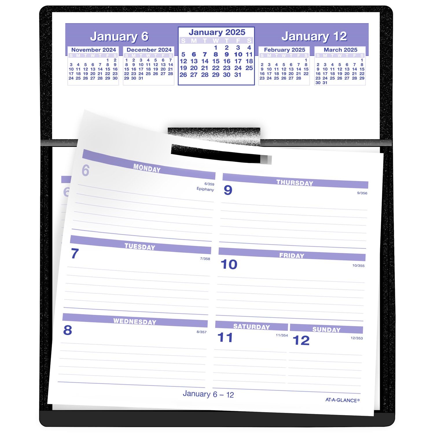 Amazon.com : AT-A-GLANCE 2025 Desk Calendar and Base, Weekly