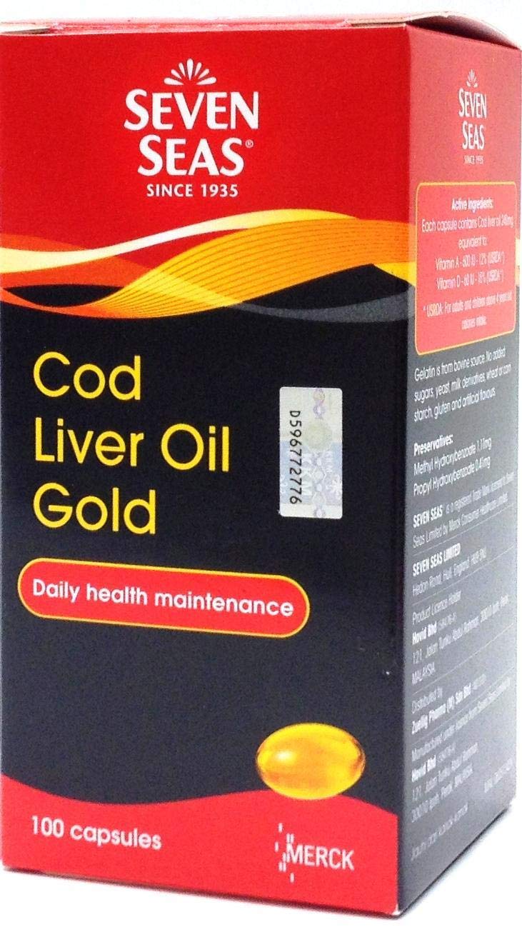Seven Seas COD Liver Oil Gold, 100 Capsules Amazon.in Health