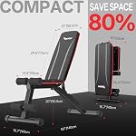 Banc de poids ajustable PASYOU, entraînement complet du corps, banc d'exercice pliable multi-usages pour salle de gym à domicile, inclinaison et déclin
