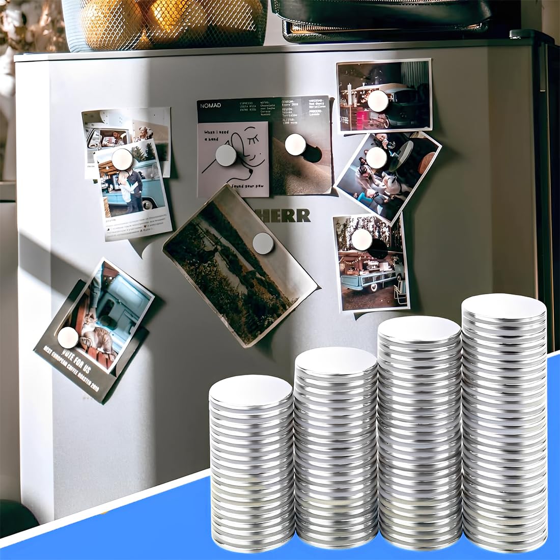 50 Pcs Plaquettes métalliques Autocollantes pour Tonie, Forte Force magnétique pour Un Maintien sûr, idéal pour la décoration de Chambre d'enfant et Le Rangement des Figurines Tonie