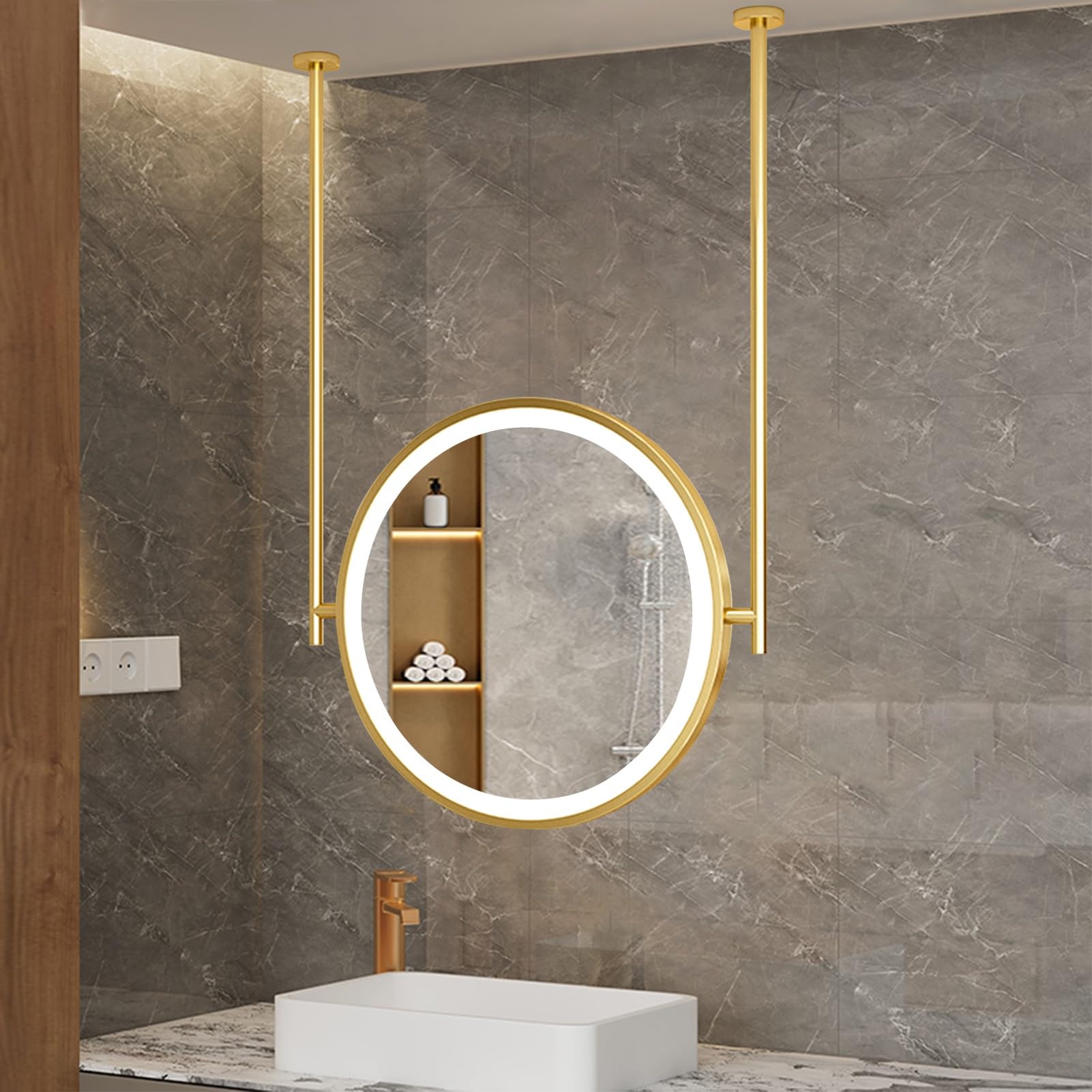 FGXHHS LED with Dimmable Light, Ceiling Mounted for Vanity Illumination