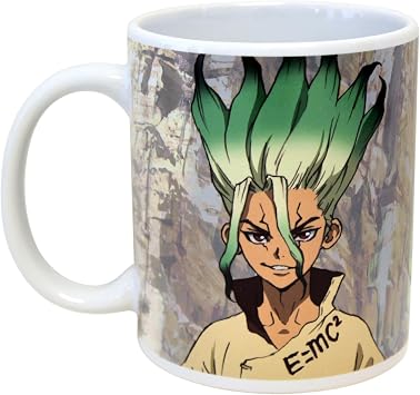 JUST FUNKY Dr. Stone 11oz Coffee Mug with Enamel Pin
