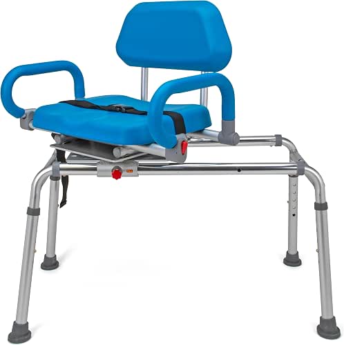 Premium Sliding Shower Swivel Seat Chair (2024 Update), Tub Transfer
