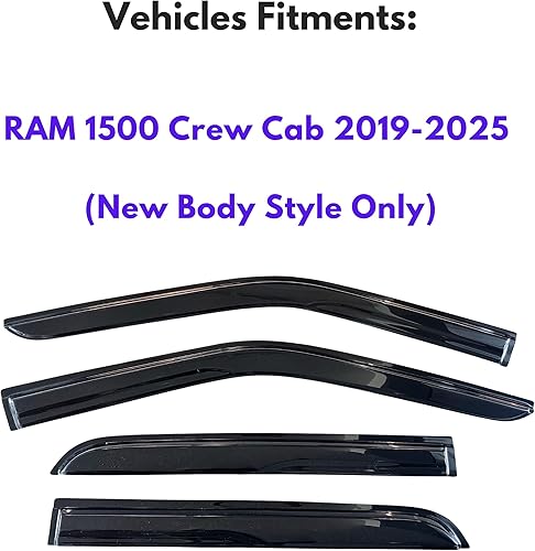 Miniatura 96 de KPY Moldura deflectora de viento con protección contra la lluvia compatible con Mazda CX-3 2016-2021 (CX3), 4 unidades, para ventana lateral