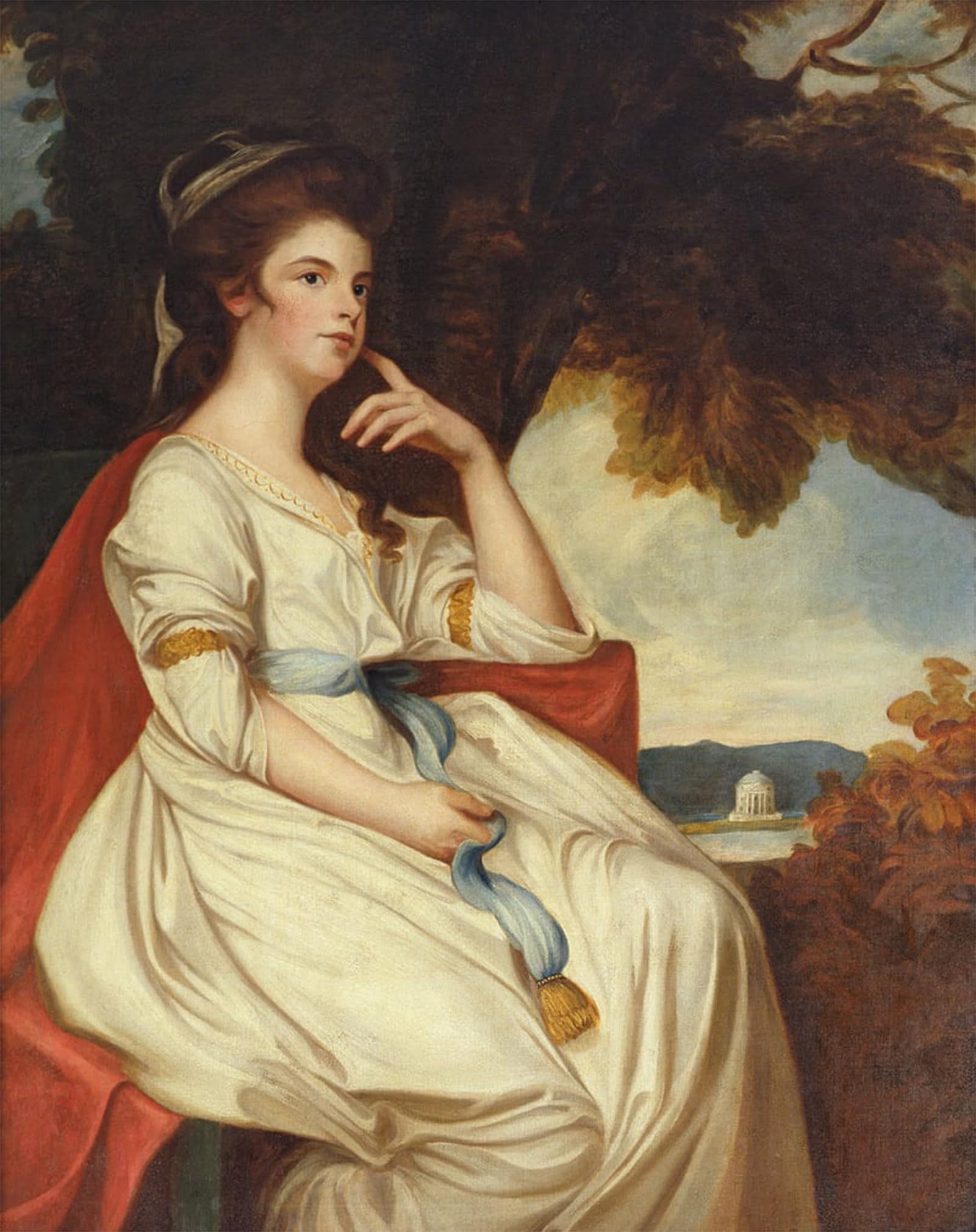 POSTERIIk Famous Animal Posters Vintage Picture Isabella Curwen by George Romney Modern Wall Decor for Home Decor 60x90cm