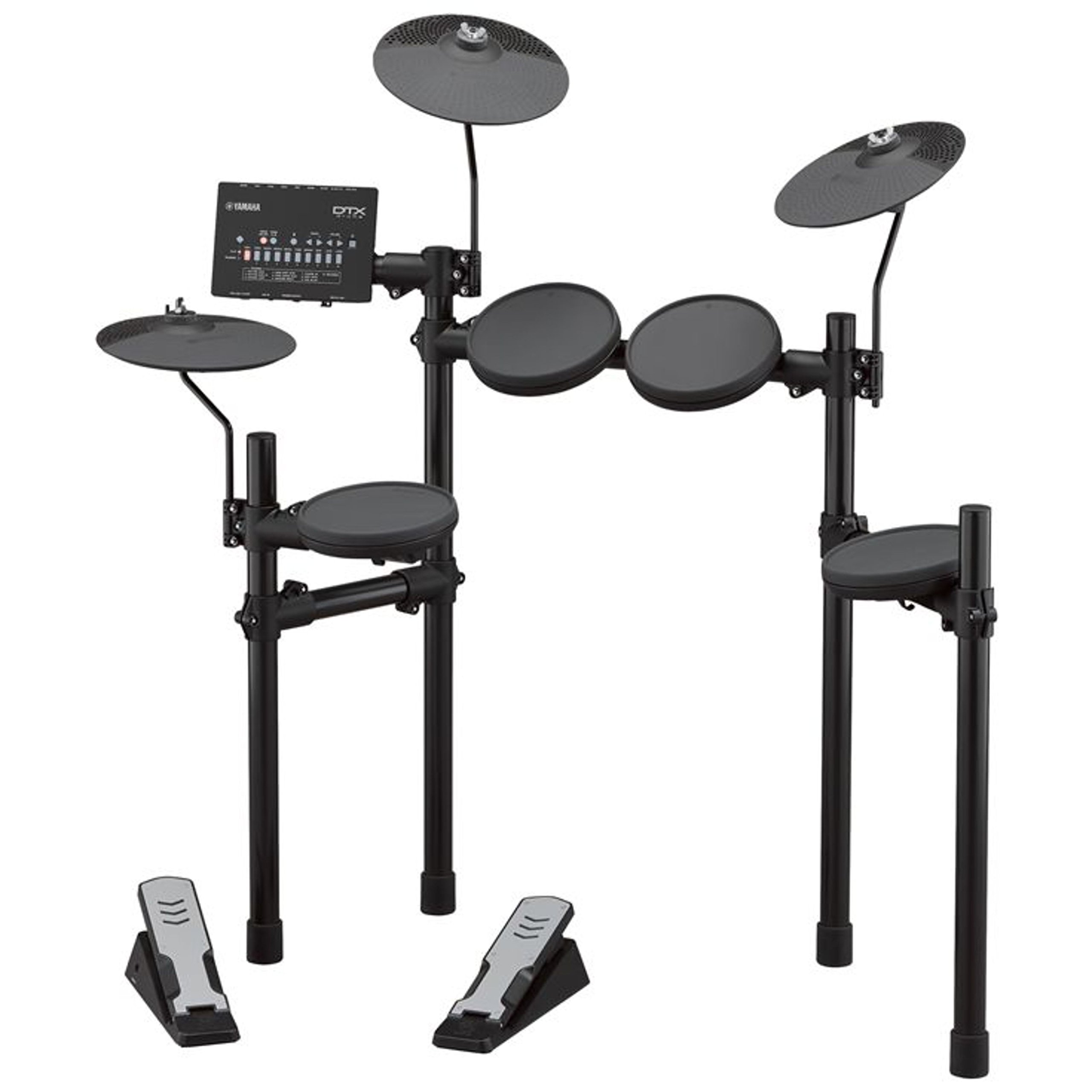 Yamaha DTX402K elektronisches Schlagzeug schwarz – Komplettes E-Drum-Set mit 415 professionellen Sounds – 10 Drum Kits