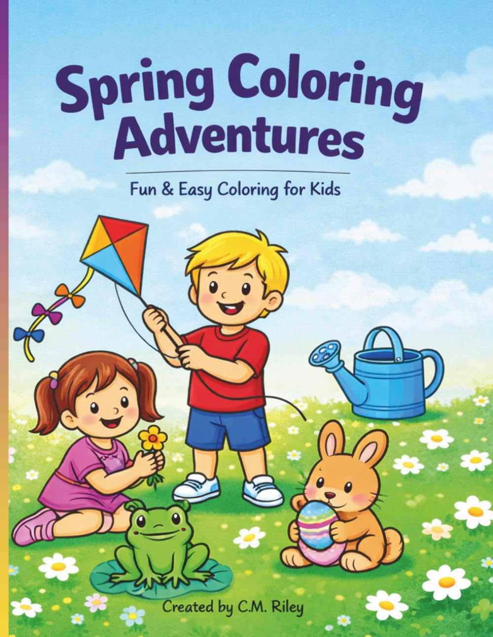 Spring Coloring Adventures: Fun & Easy Coloring for Kids