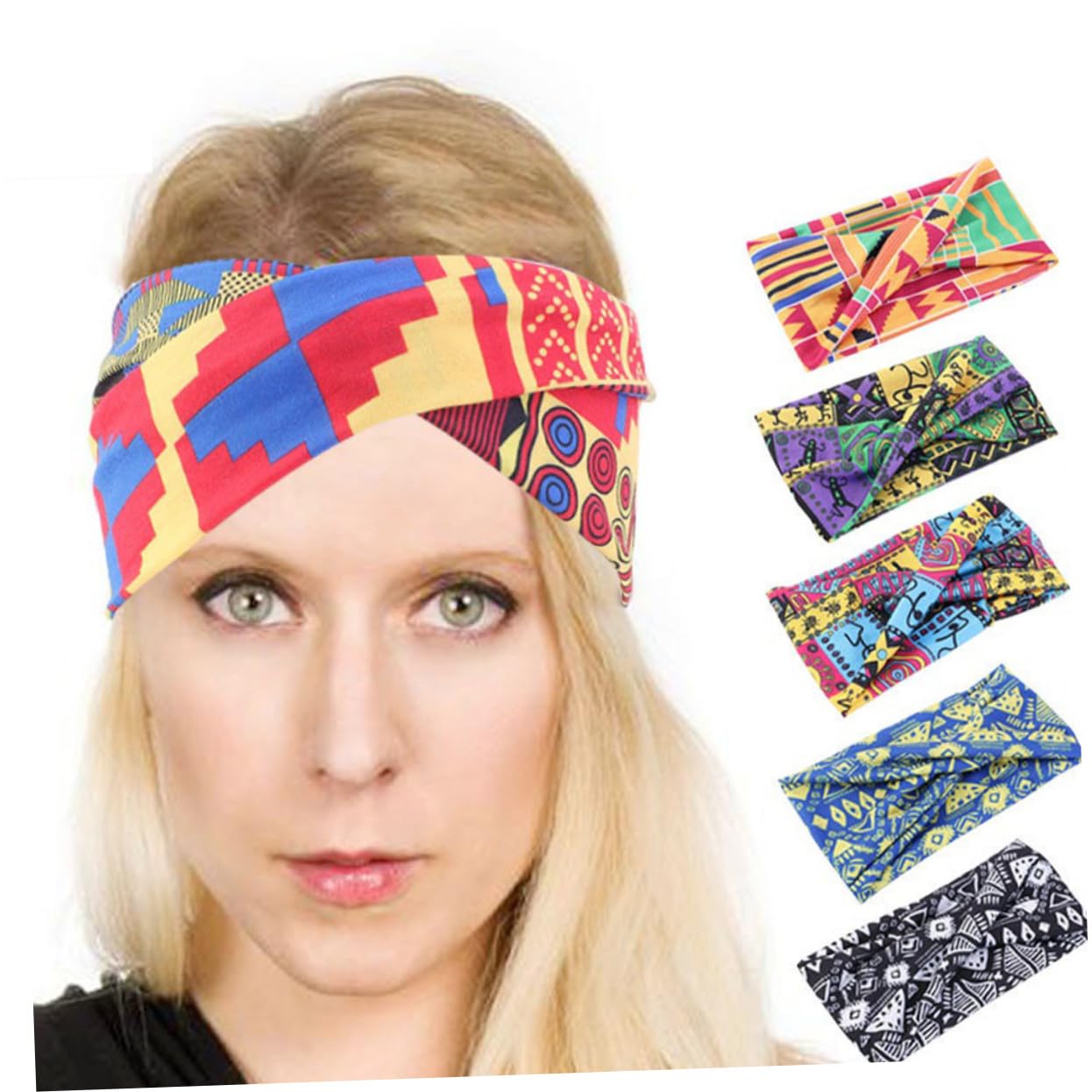 DOITOOL 12pièces Bandeaux Tressés Ethniques Pour Femmes Accessoires De Sport Confortables Et Élastiques Pour Événements Et Vie Quotidienne