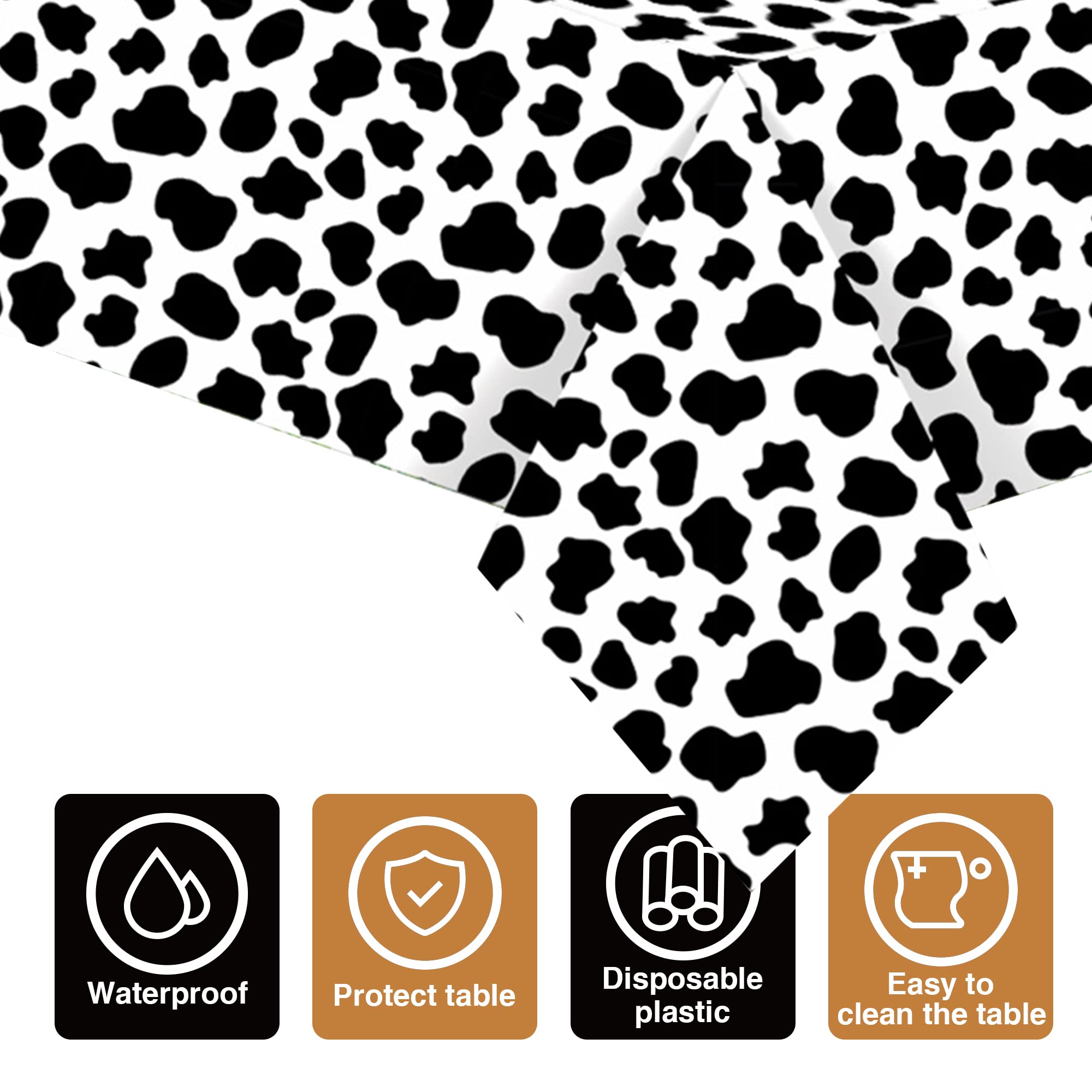 Adirasenotek 3-Pack Freight Train Party Tablecloths - 87x54 Inch Rectangular Plastic Disposable Covers For Kids' Birthday & Baby Showers - View #9