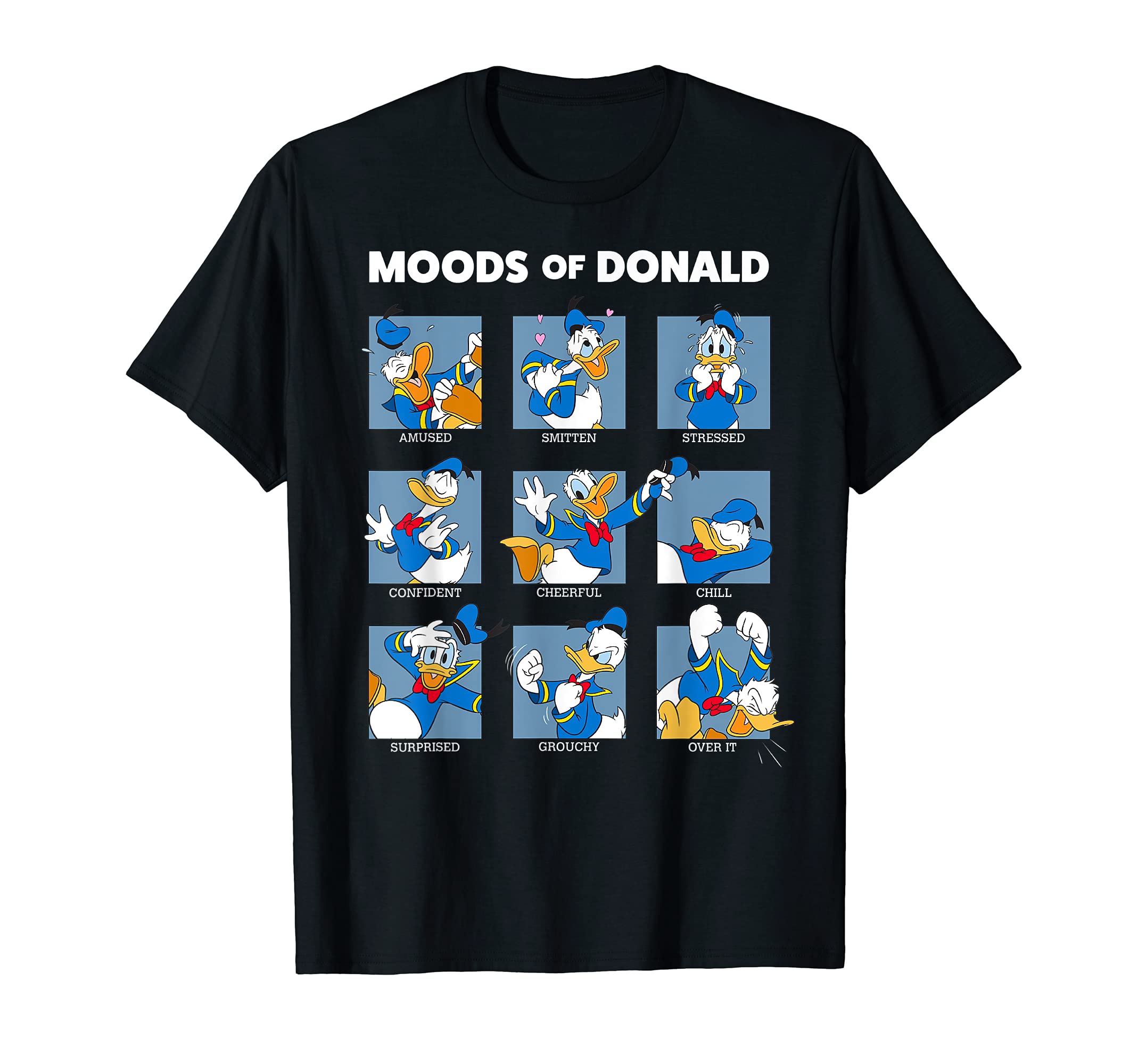 Mickey And Friends Donald Duck Moods Box Up T-Shirt