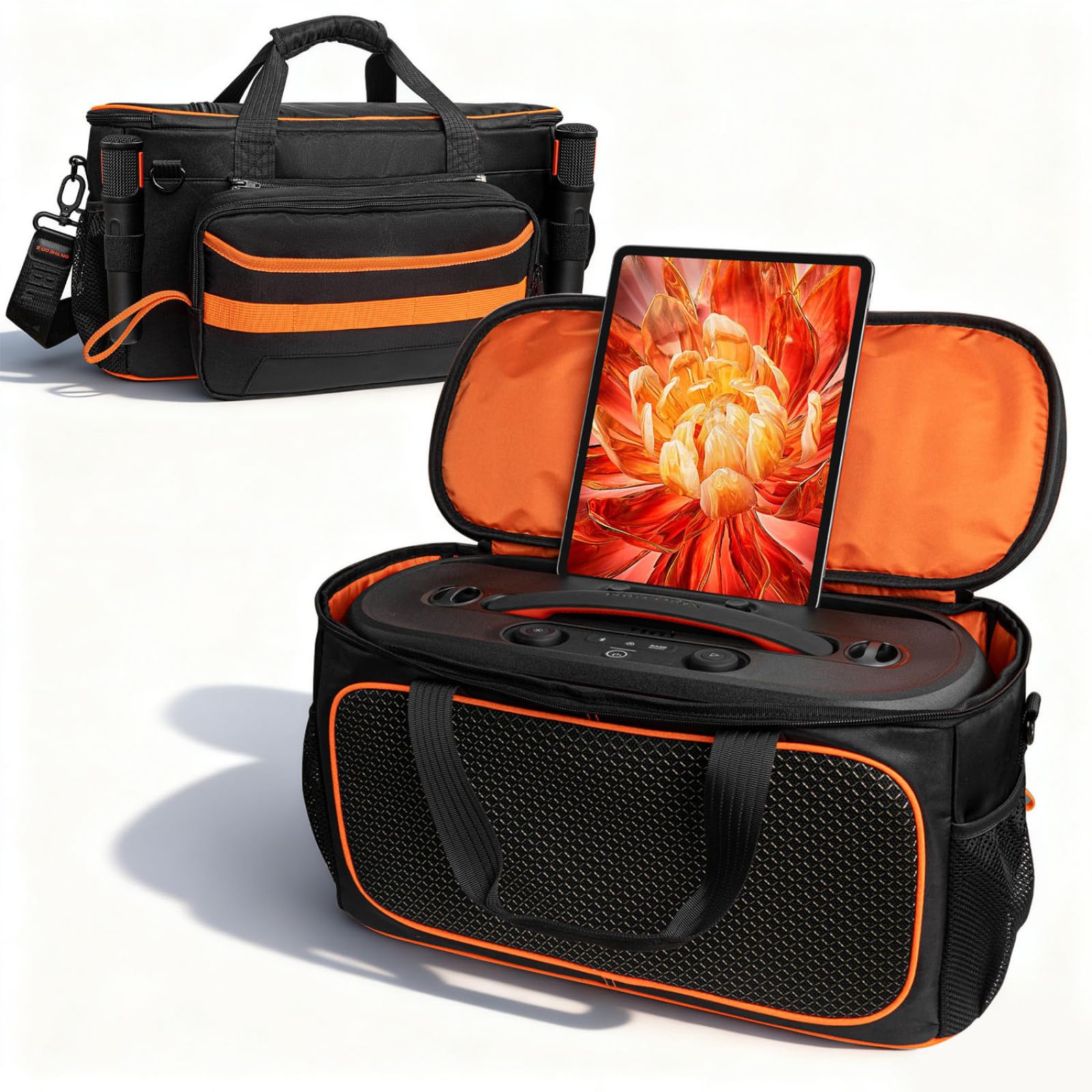 Pokrowiec na głośnik do JBL Partybox ON-THE-GO 2, przenośna torba do przechowywania, ochronna torba podróżna, materiałowa torba (bez paska na ramię)