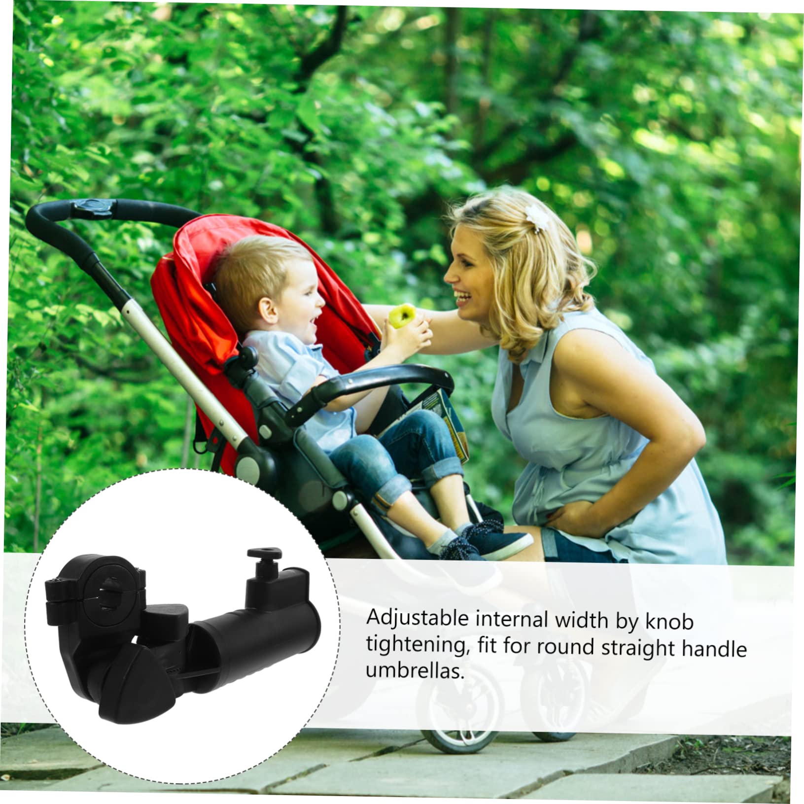 Golf-Trolley Regenschirmhalter Für Runde Griffe Verstellbarer Schirmclip Für Kinderwagen Rollstühle Und Campingstühle Schützt Vor Sonne Und Regen Langlebige Und Praktische