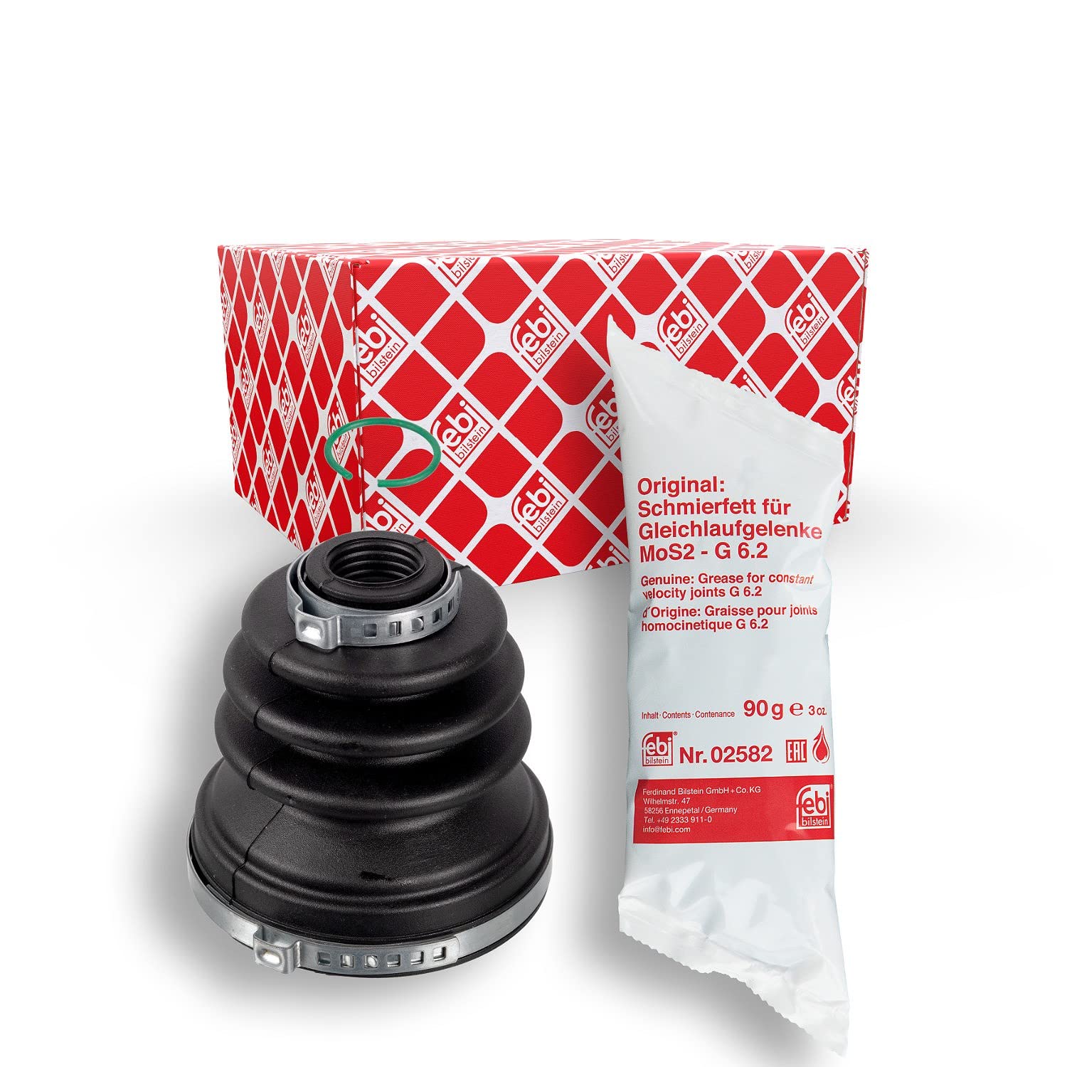 Drive shaft CV joint boot transmission sided Rubber 26233 FEBI BILSTEIN for MINI
