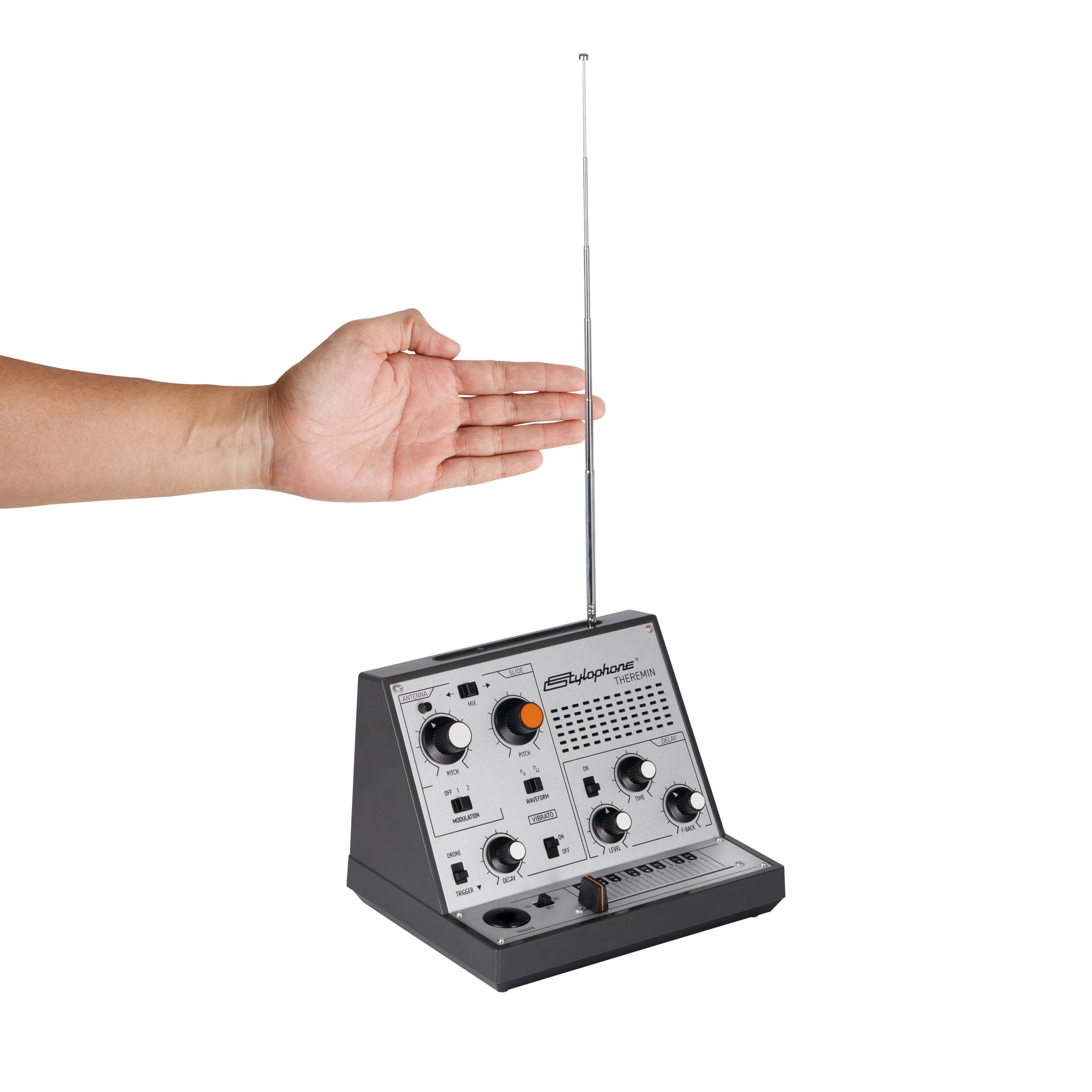 Stylophone Theremin przenośny syntezator analogowy z dotykowym sterowaniem