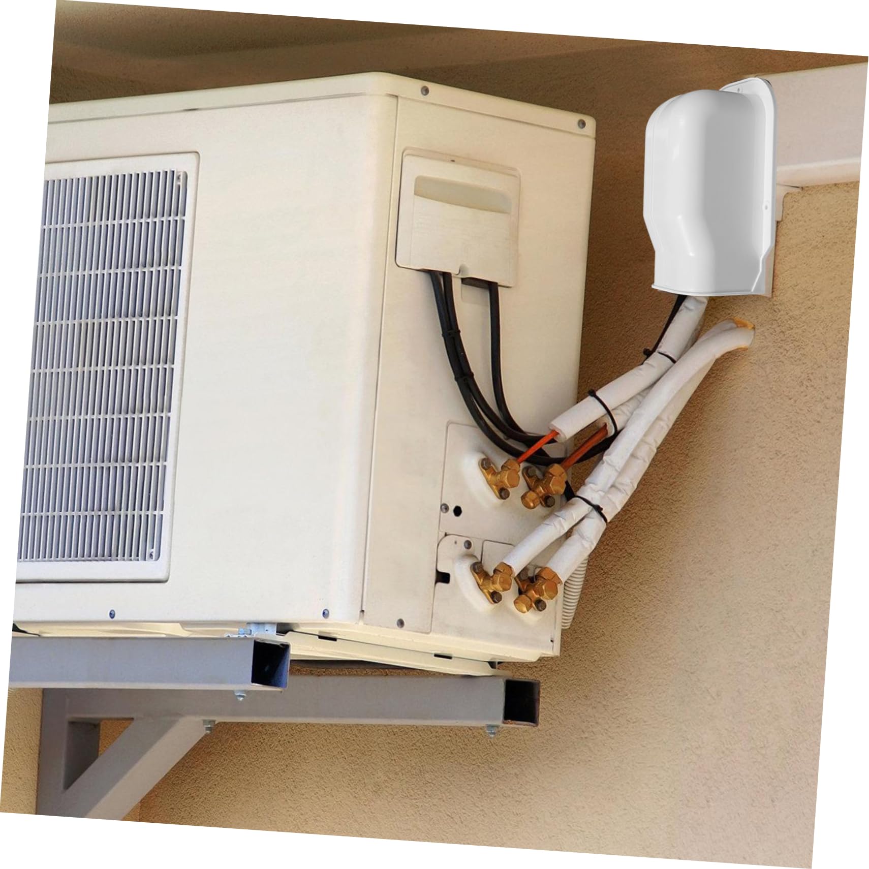 Alipis 3stücke Air Conditioner Tubing Cover Pvc Abdeckung Für Wanddurchführungen Dekorative Und Einfach Zu Installierende Lösung Für Klimaanlagenrohre Schützende Und Ästhetische