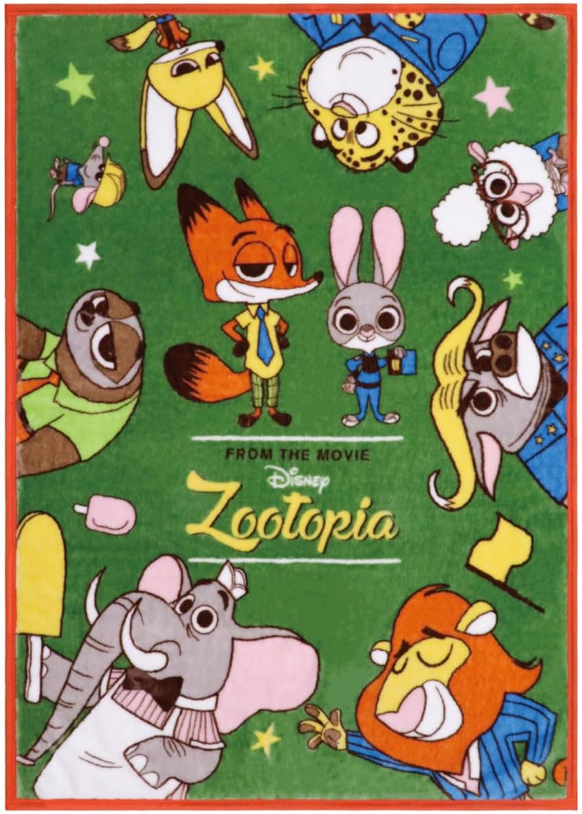 un doudou ふわふわ素材の ベビー毛布 85×115cm ディズニー ズートピア ニューマイヤー あったか素材 ブランケット NZ2002-ZO