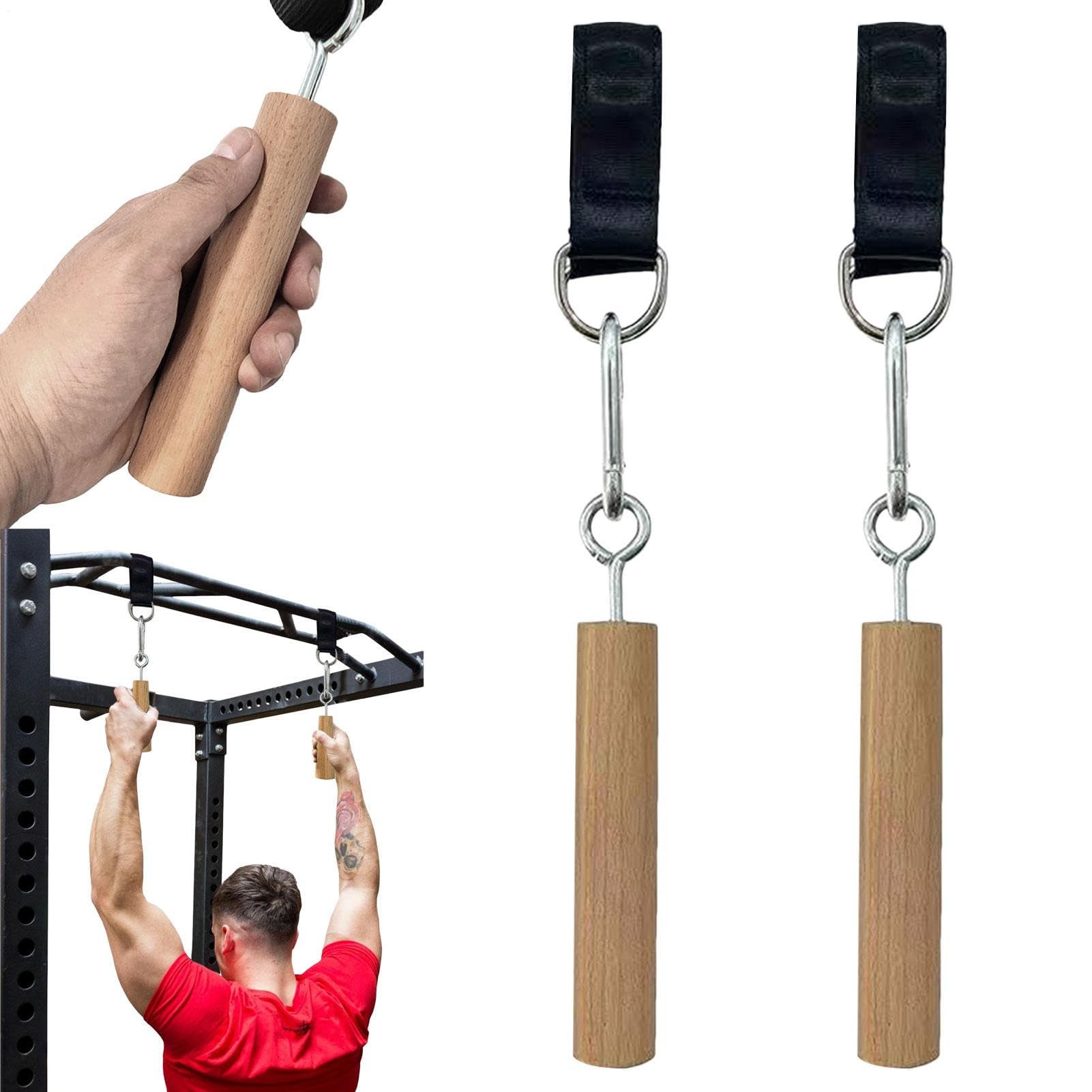 Mxshc Pull up Bar Accessories Grip - Hold Grips Attachment for Rock Climbing Strength Trainer,Multipurpose, Portable Rock Climbing Grip Pull up Handles for Finger, Biceps, Back