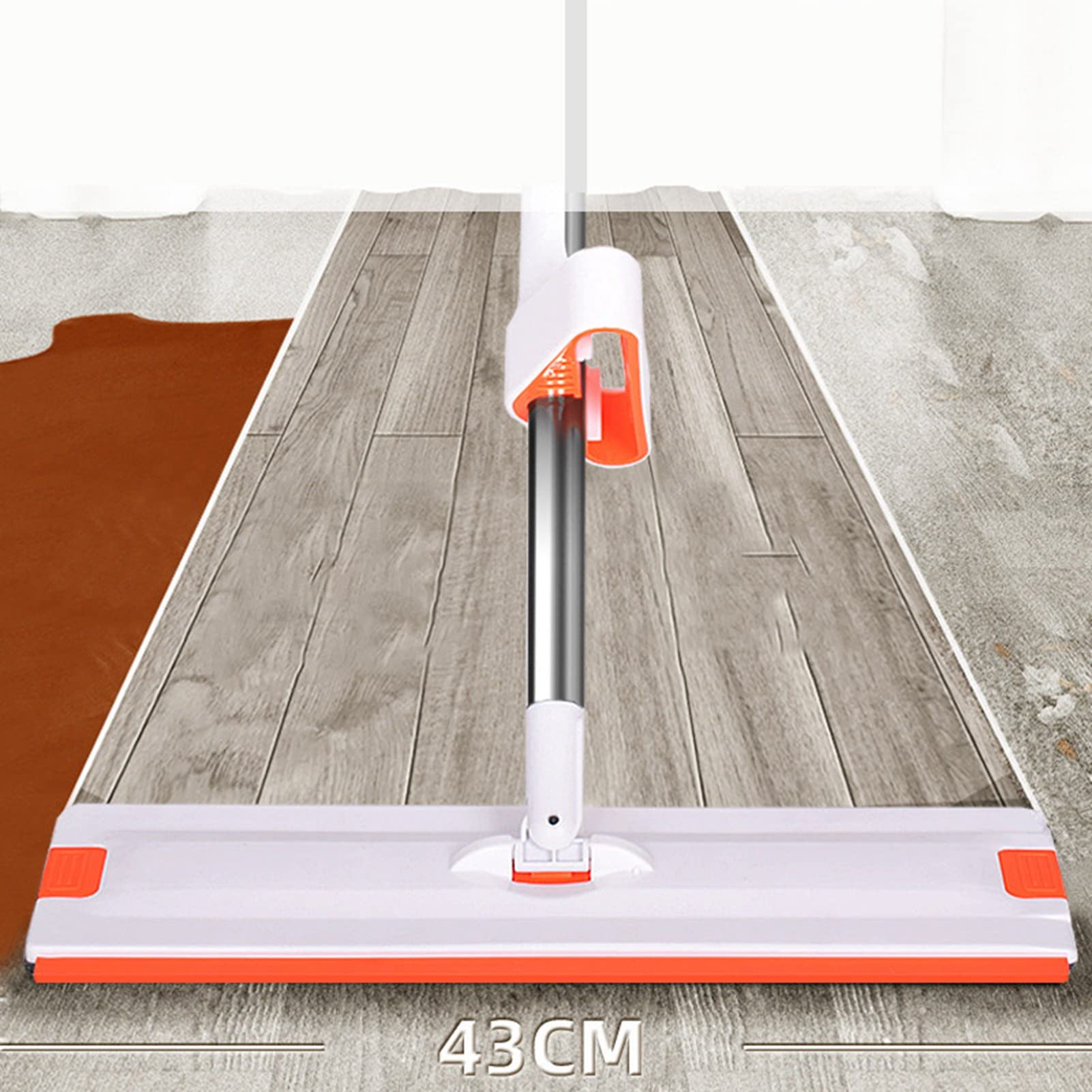 Fregona para Suelos con Cabezal de 41 Cm, Diseño Exprimible y Seco