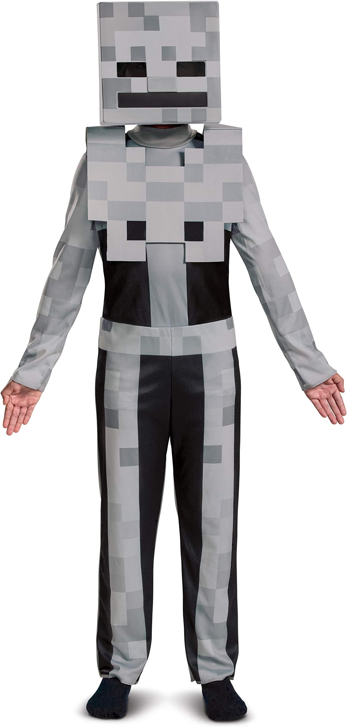 Minecrafts Skeleton Costume, Officially Licensed Minecraft Costume for Kids, (10-12)