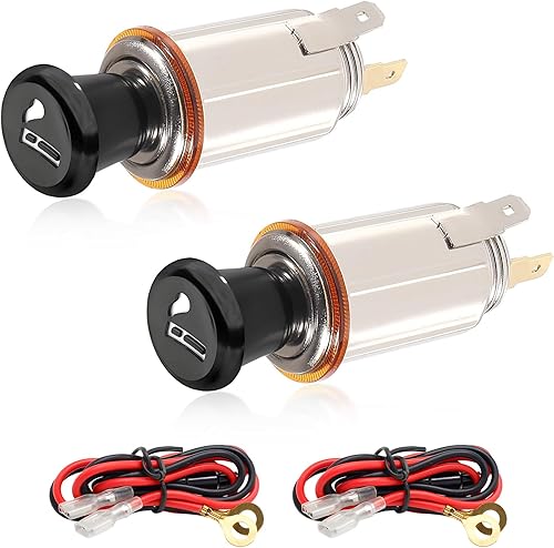 Miniatura 8 de Encendedor de Coche Yourkar, Enchufe de Encendedor de Cigarrillos DC 12V para Auto, Encendedor de Cigarrillos con Cable para la mayoría de Coches, 1