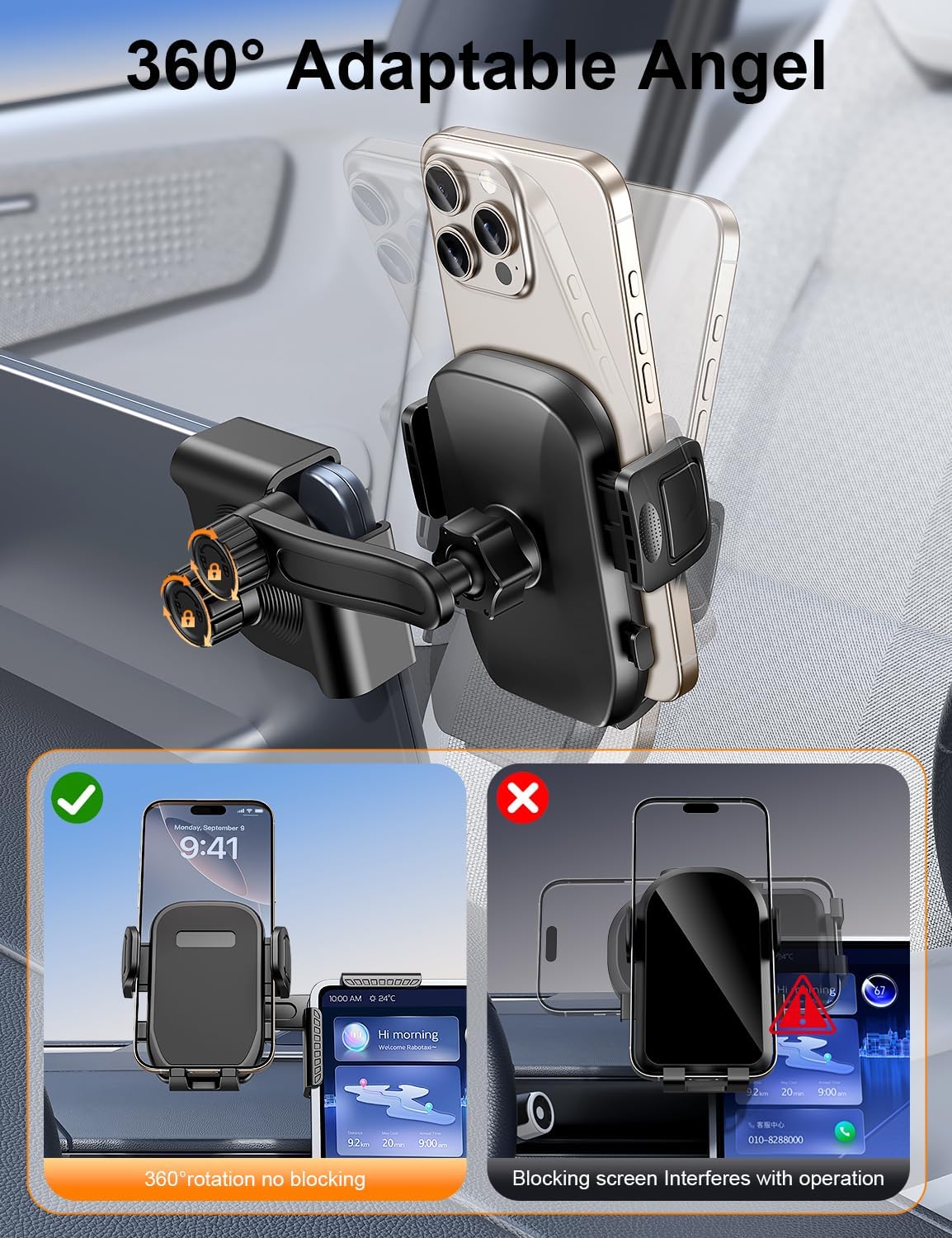 Supporto per telefono da auto per 718 Boxster 2016-2025