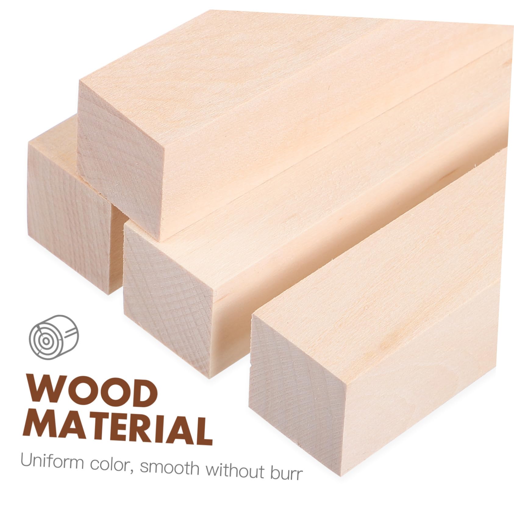Acabado Natural de Tilo de Tiras de Madera Cuadradas 14 Piezas y Uso Versátil para Manualidades Adecuado para Proyectos DIY y Artesanía