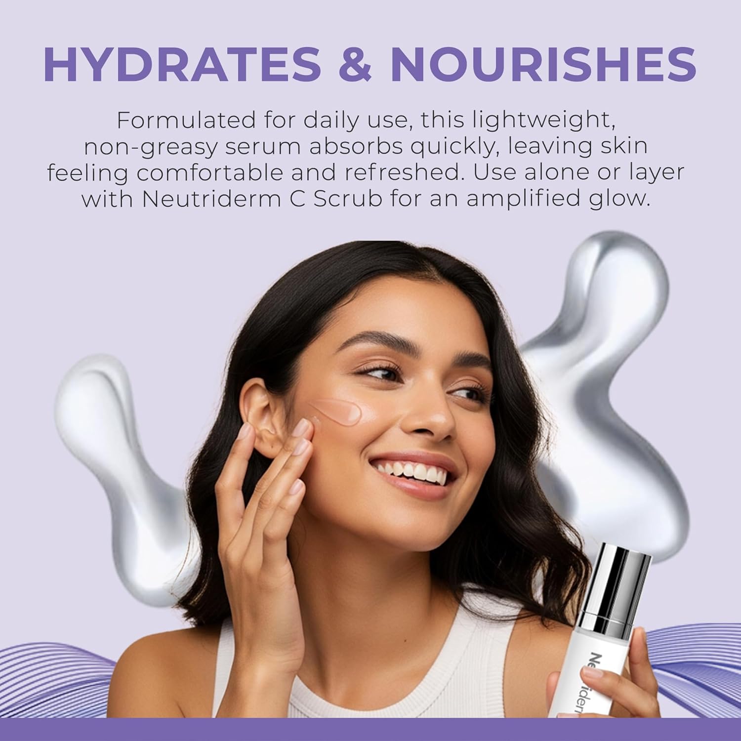 Neutriderm Copper Activator Face Serum, Hydrating & Revitalizing Serum with Copper PCA & Lactic Acid, Lightweight Moisturizer for Healthy-Looking Skin, 30ml (1 fl oz) - Image 6