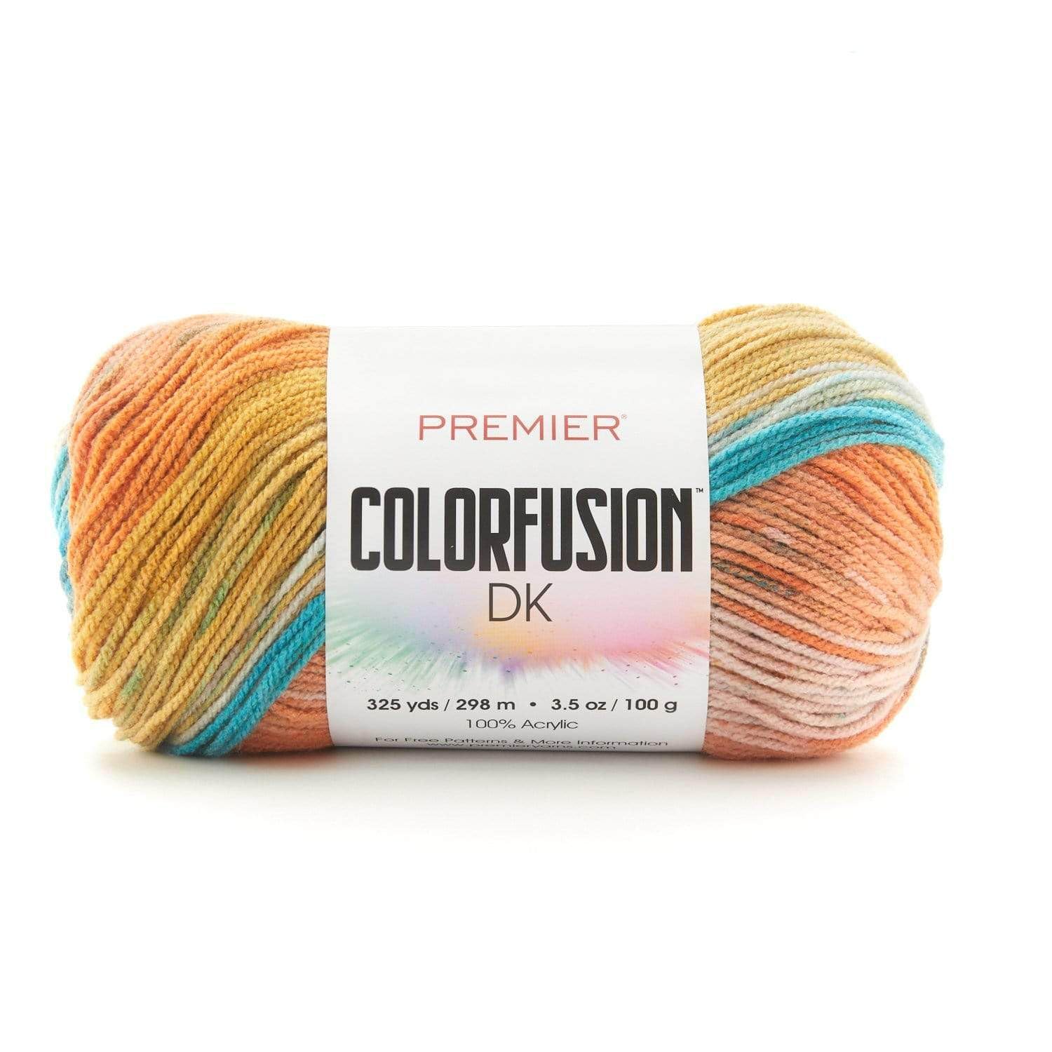 Premier Yarns Colorfusion DK Weight Yarn, Acrylic Yarn with Colorful Self-Striping Hues, Machine-Washable, Painted Desert, 3.5 oz, 325 Yards