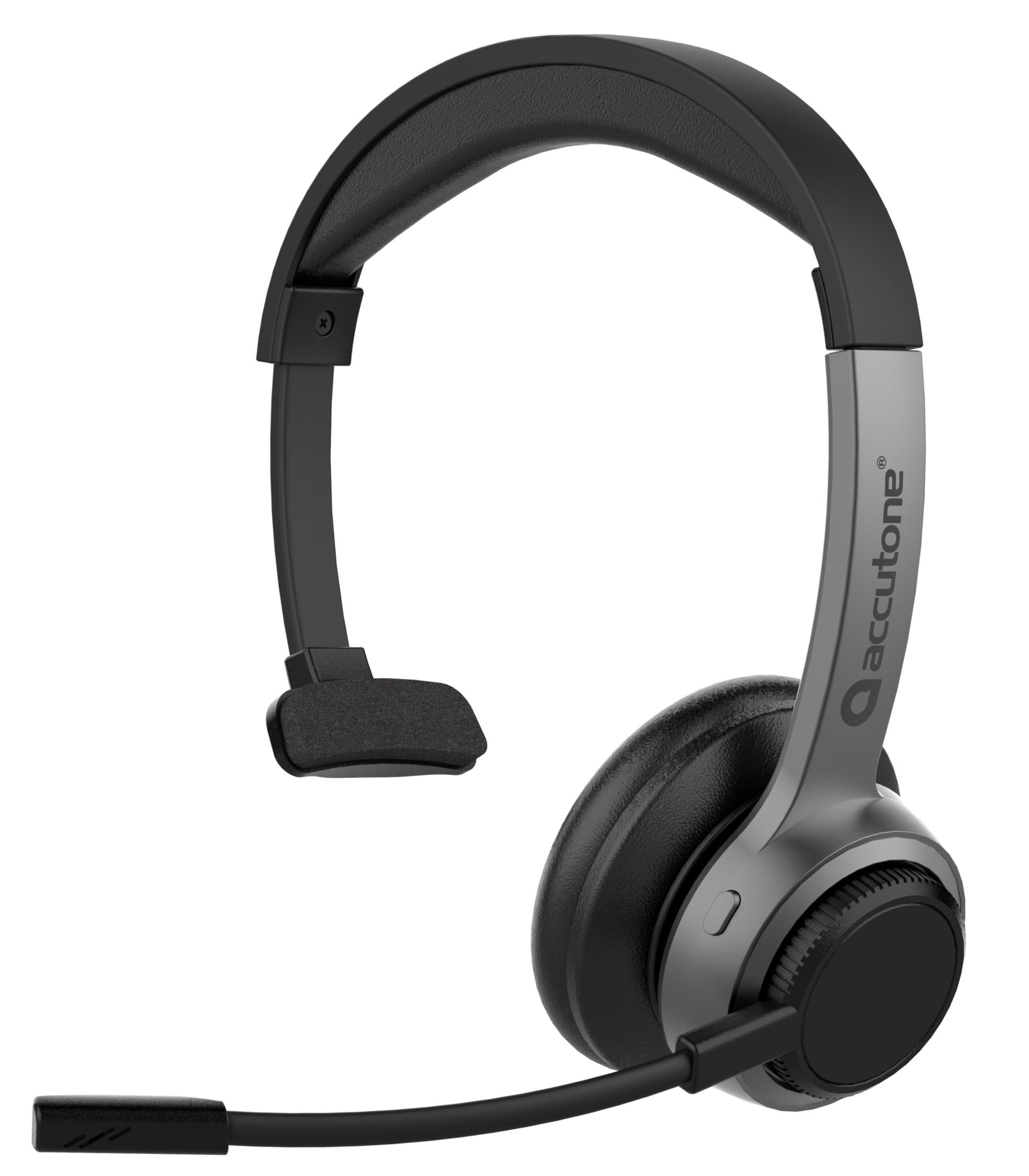 ACCUTONE Sonar 210 Mono Casque Bluetooth avec micro NC, batterie longue durée pour PC/Mac et téléphones portables, fonctionne avec MS Teams/Skype/Zoom