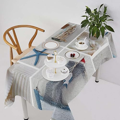 Vista 185 de Mantel floral retro de los años 70, diseño bohemio abstracto de flores amarillas naranjas para decoración de mesa de campo, granja, cocina, comedor